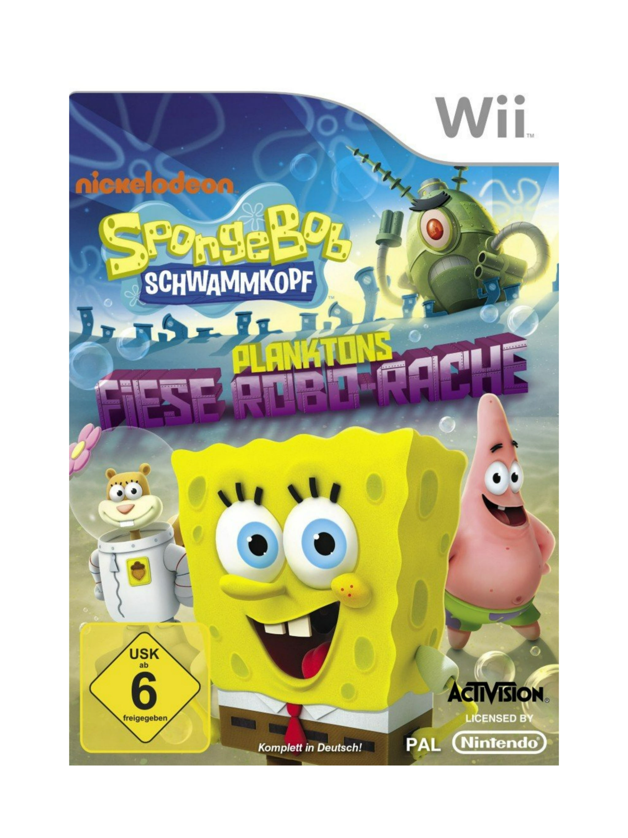Spongebob Schwammkopf: Planktons Fiese Robo-Rache Nintendo Wii *gebraucht