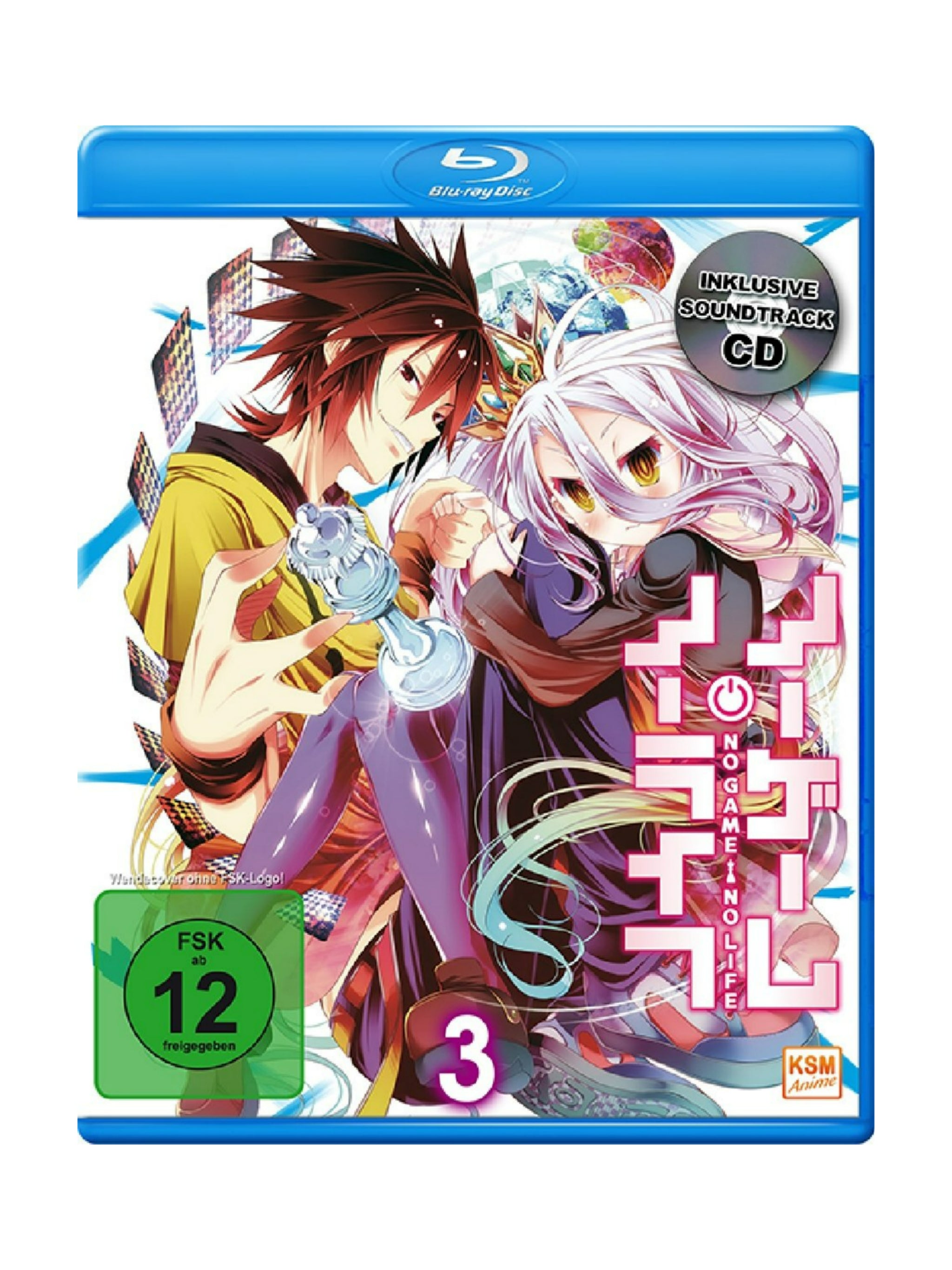 No Game No Life - Episode 09-12 & Soundtrack CD Vol.3- [Blu-ray] Limited Edition *Neu