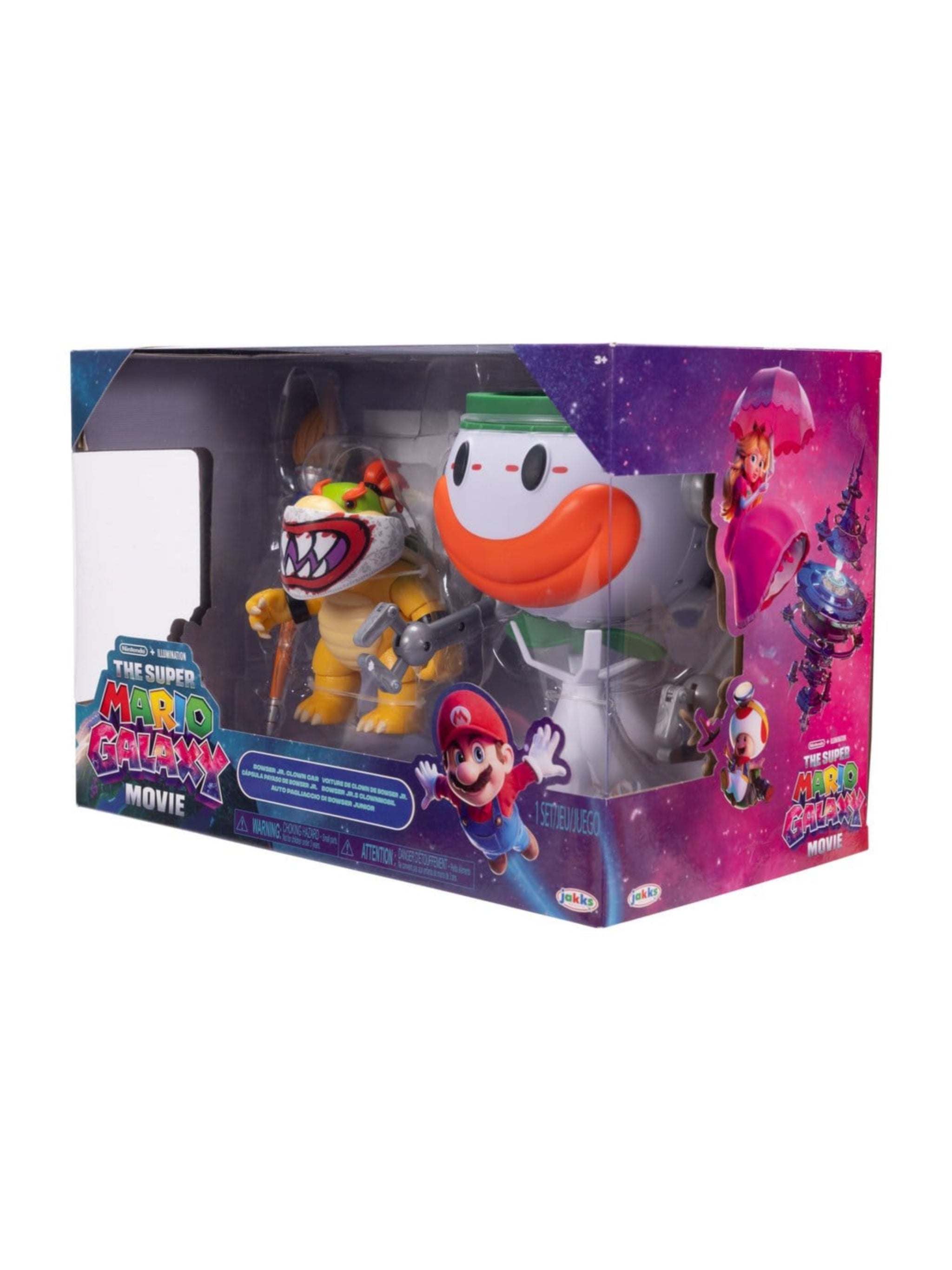 Der Super Mario Galaxy Film Actionfigur Bowser Jr. with Clown Car 13 cm