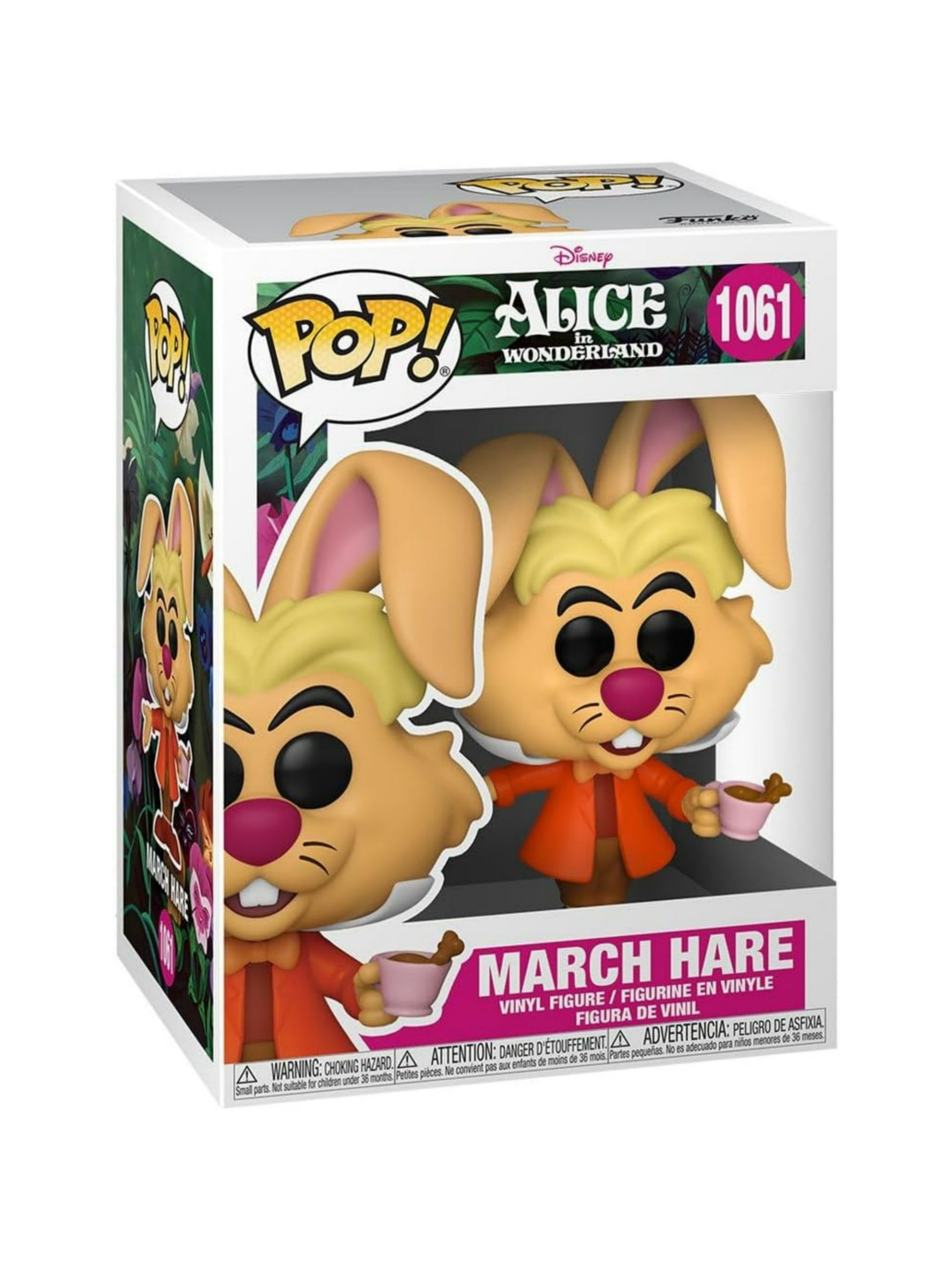 Alice im Wunderland POP! Disney Vinyl Figur March Hare 9 cm – Disney Sammelfigur mit Märzhase, POP! Vinyl Design, Film-Merchandise und Sammlerwert für Funko-Fans