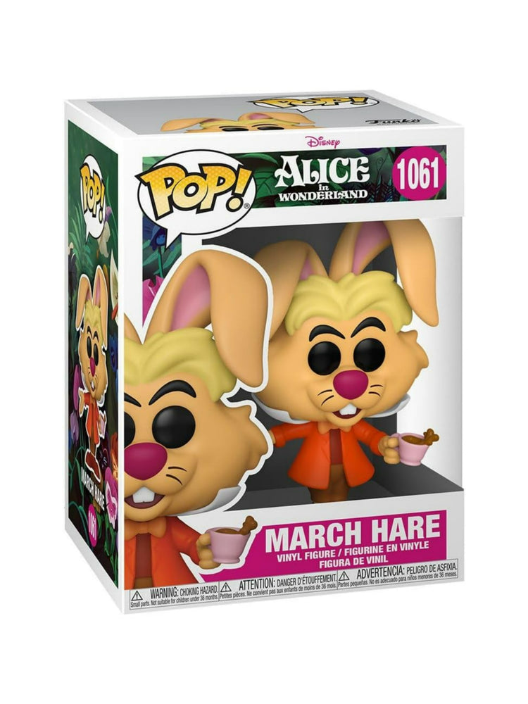Alice im Wunderland POP! Disney Vinyl Figur March Hare 9 cm – Disney Sammelfigur mit Märzhase, POP! Vinyl Design, Film-Merchandise und Sammlerwert für Funko-Fans