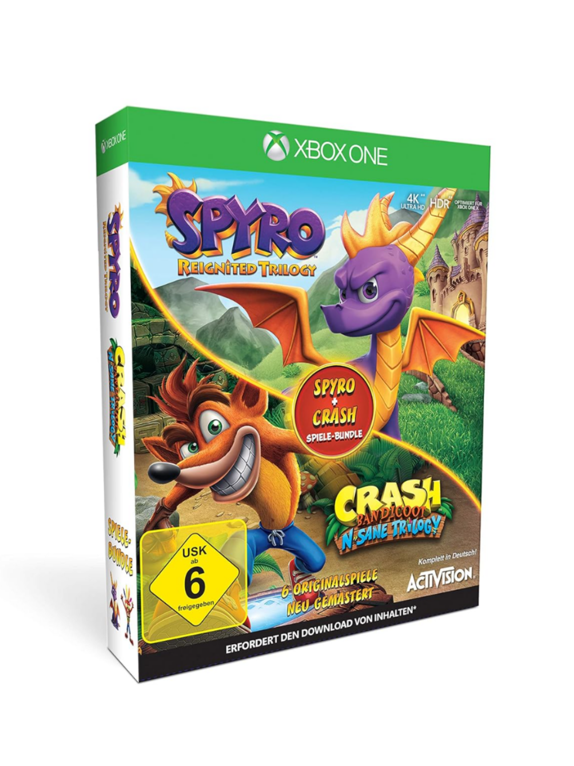 Spyro + Crash Remastered Spiele Bundle - Xbox One