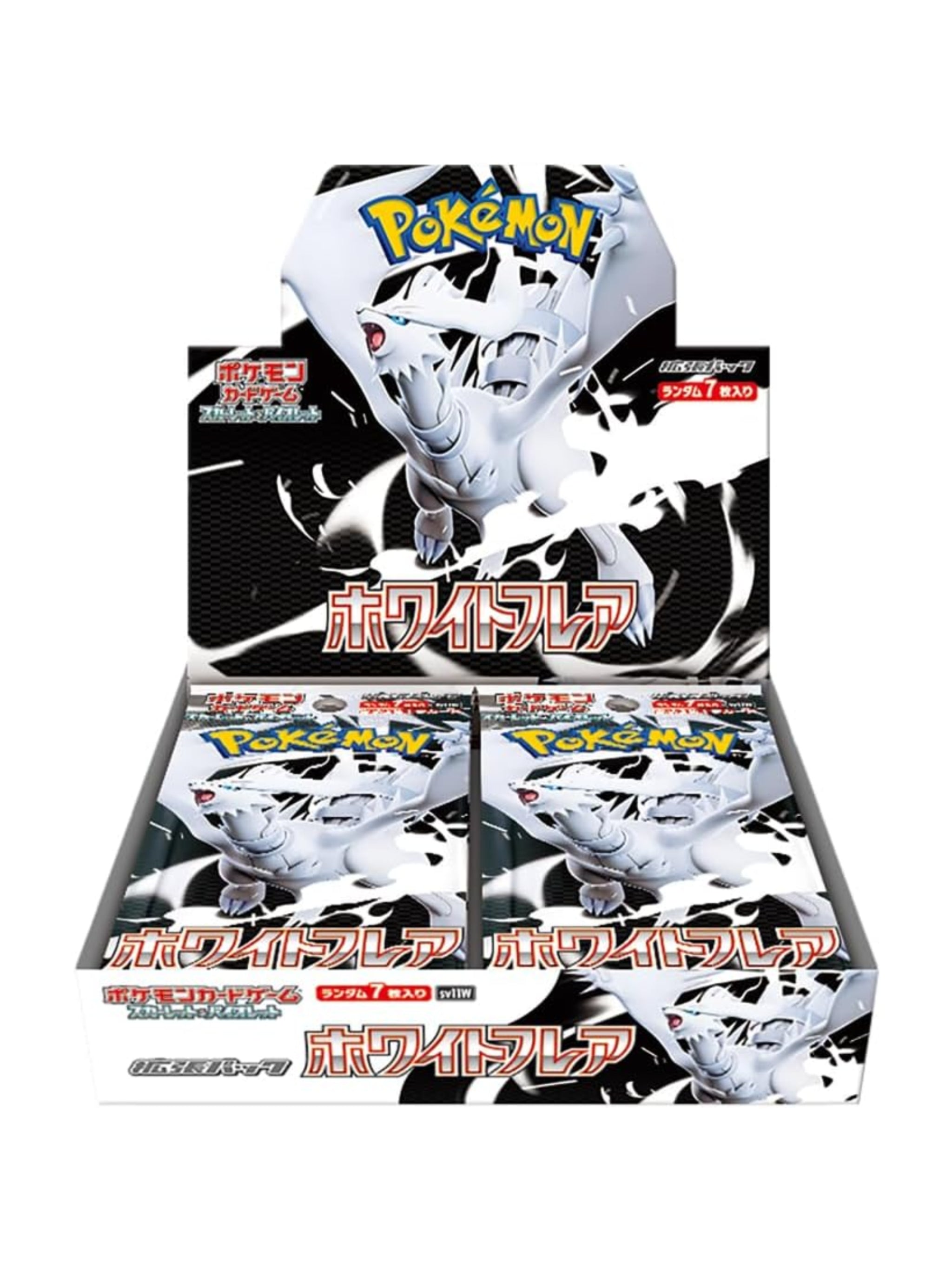 Pokemon White Flare Booster Box Display – mit 20 japanischen Boostern à 7 Karten