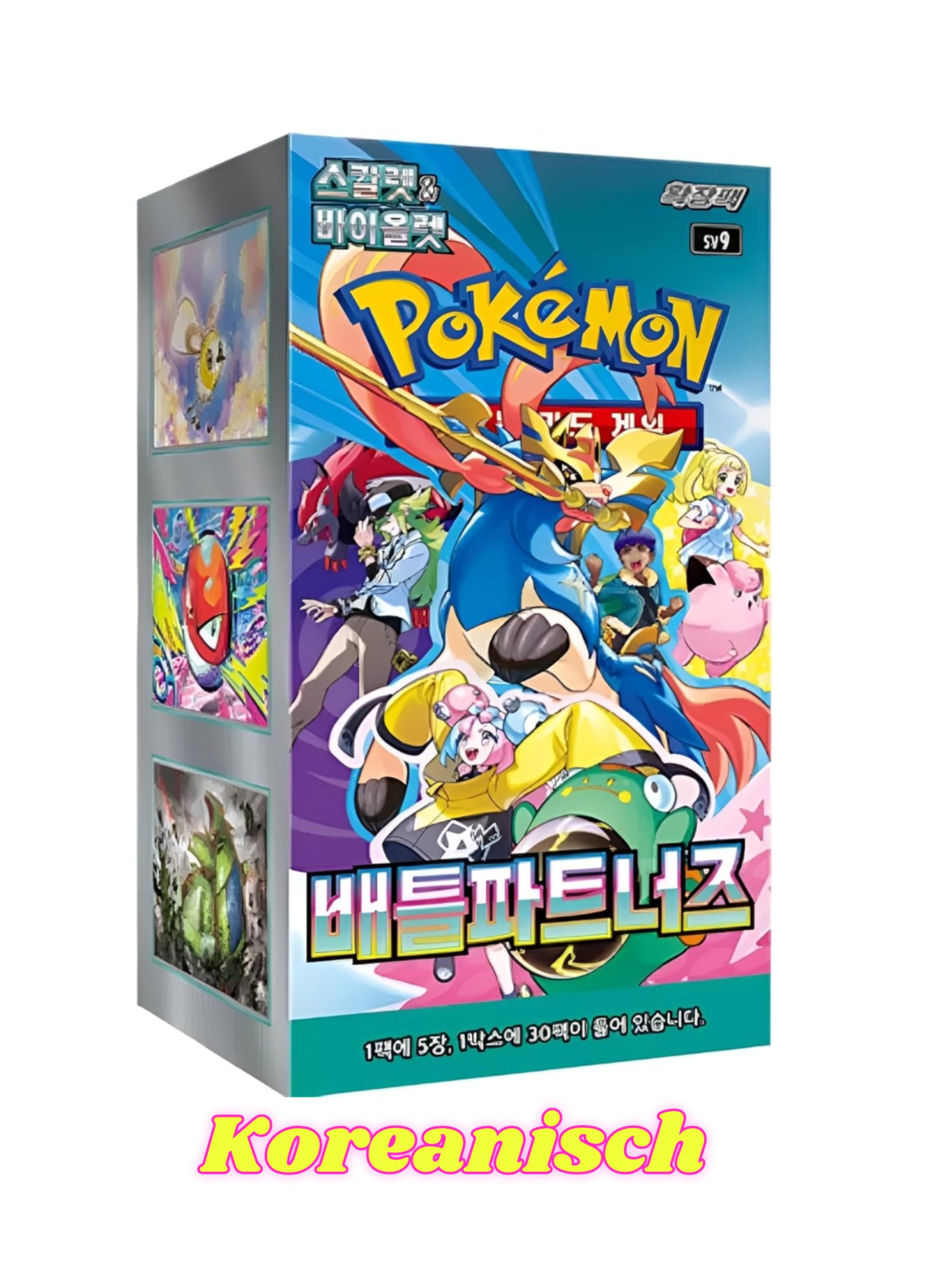 Pokemon TCG Battle Partners sv9 Koreanische Display ( 1 Booster 5 Karten )