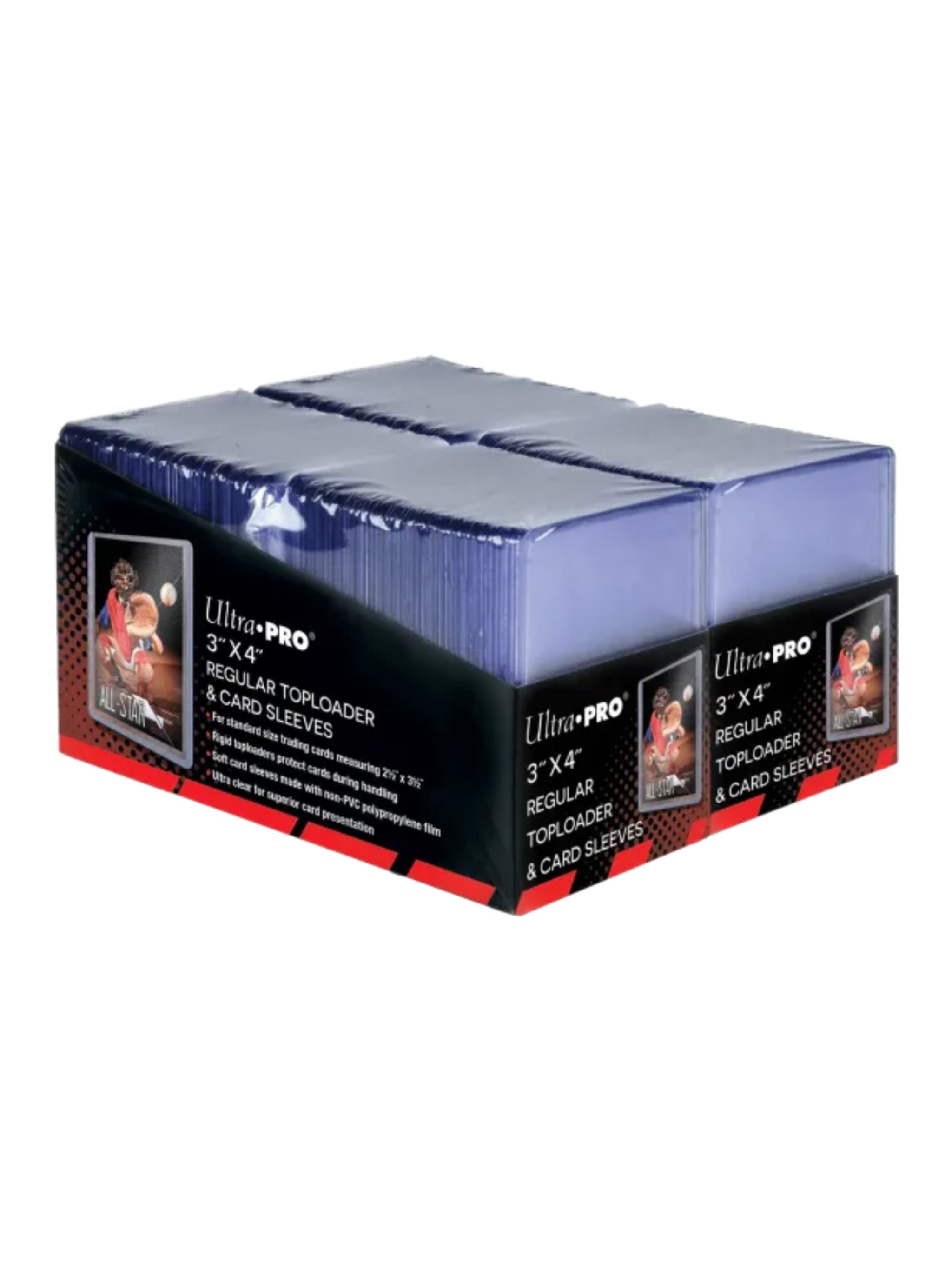 Ultra Pro - 3"x4" Regular Toploader + Soft Sleeves - 200ct