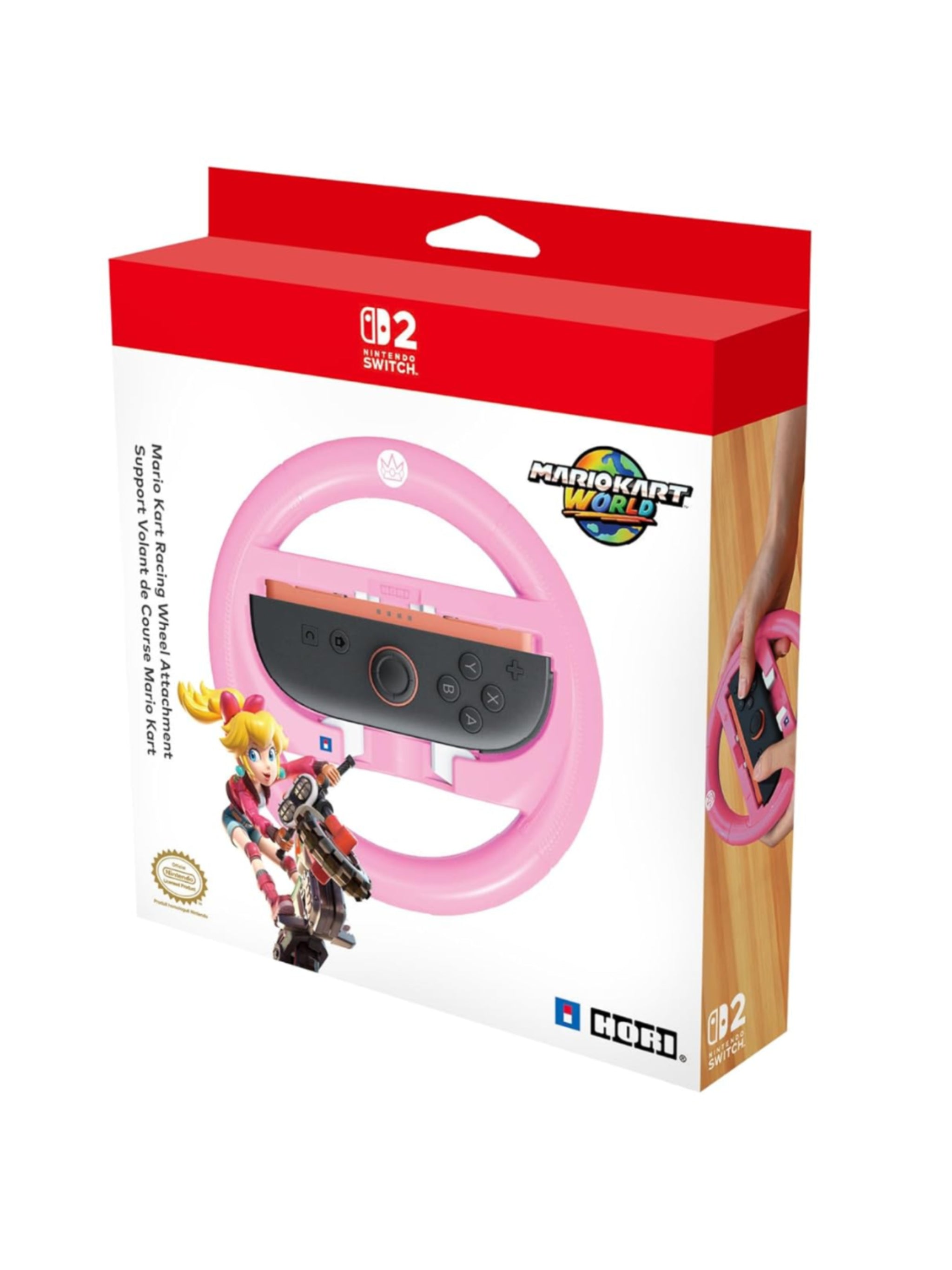 Lenkrad Peach HORI Nintendo Switch 2 *Neu
