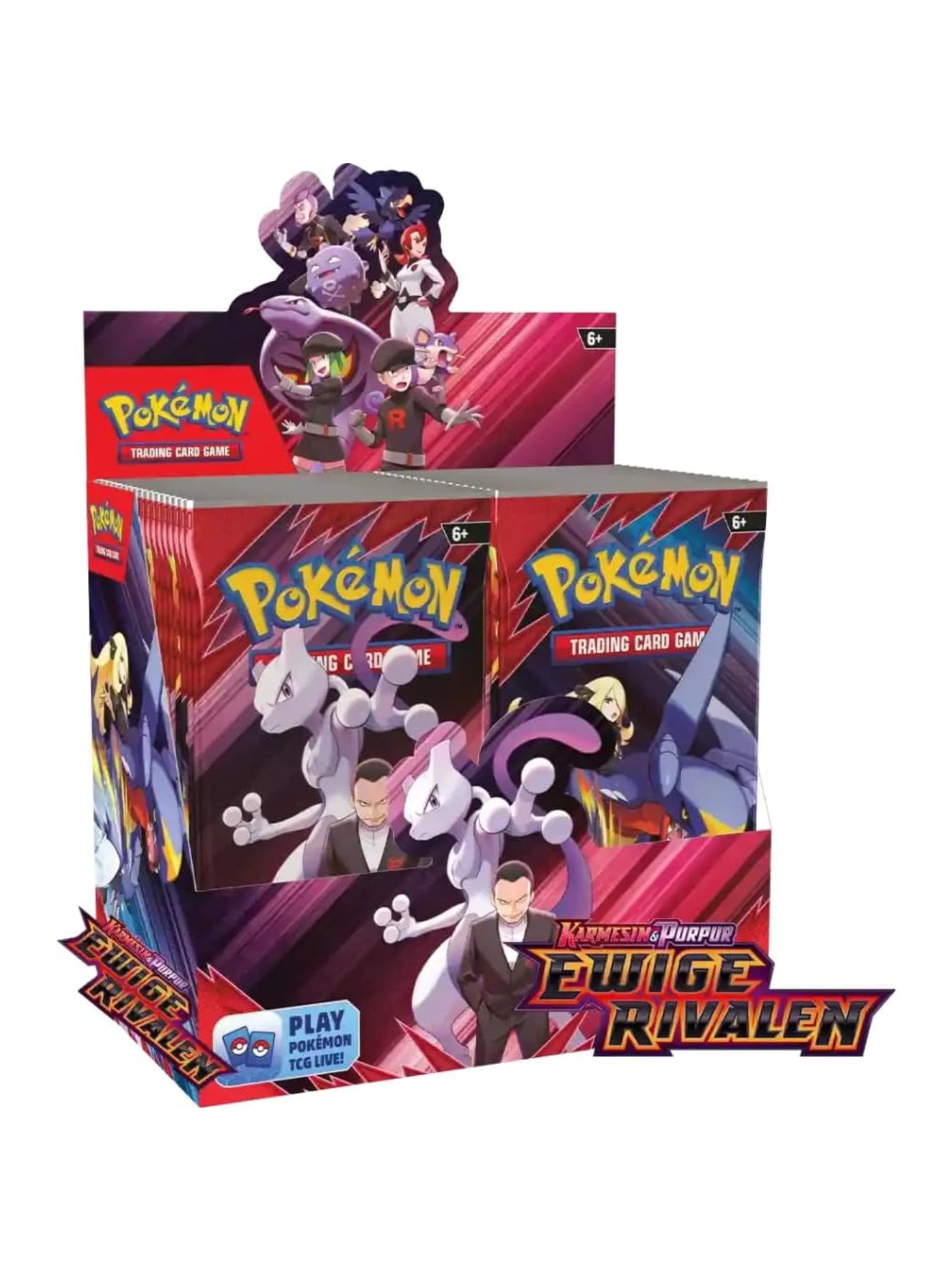 Pokémon Ewige Rivalen-KP10 Karmesin und Purpur-Booster Display 36 Boosterpacks