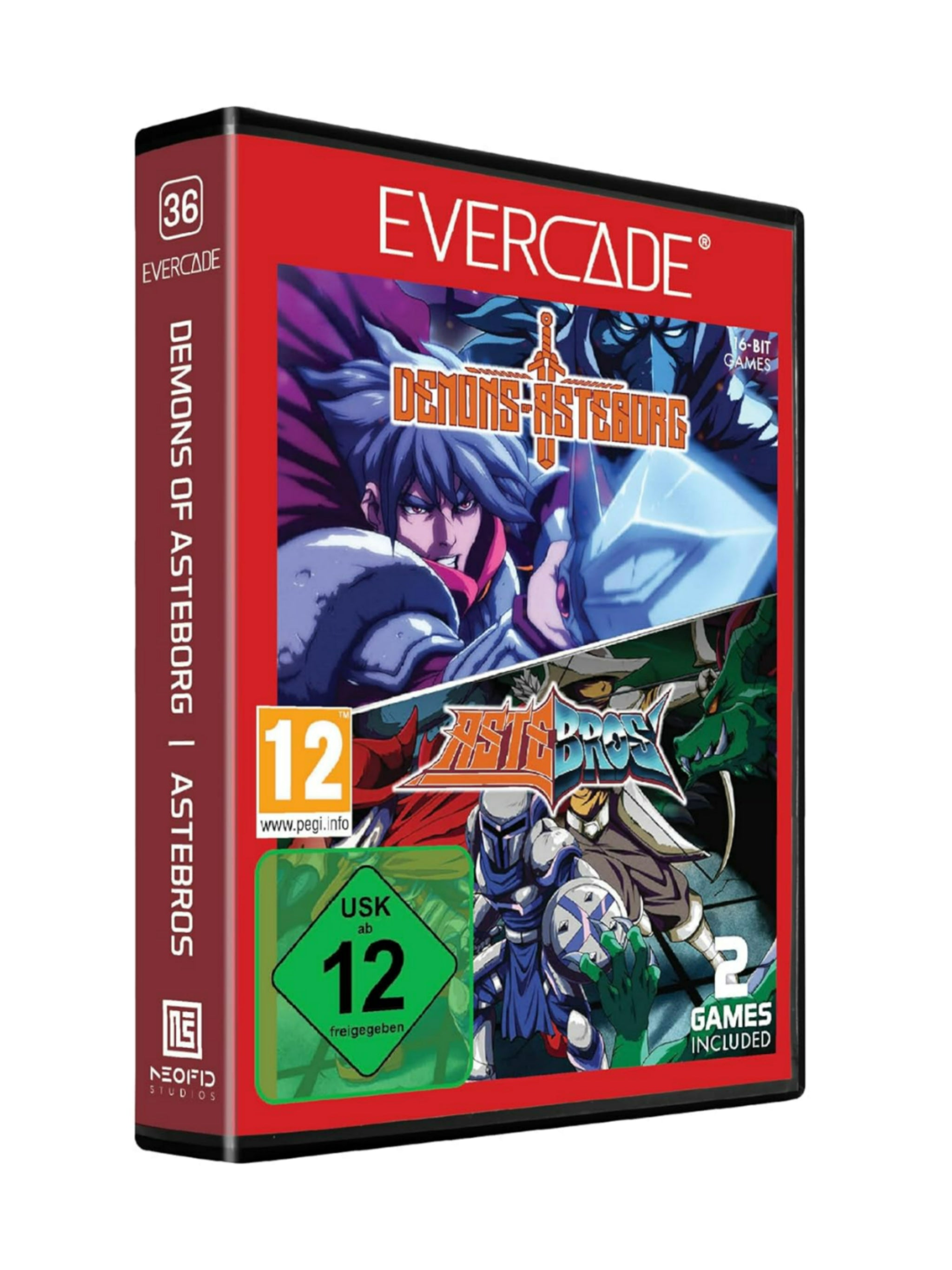 Demons of Asteborg / Astebros Cartridge Evercade *Neu