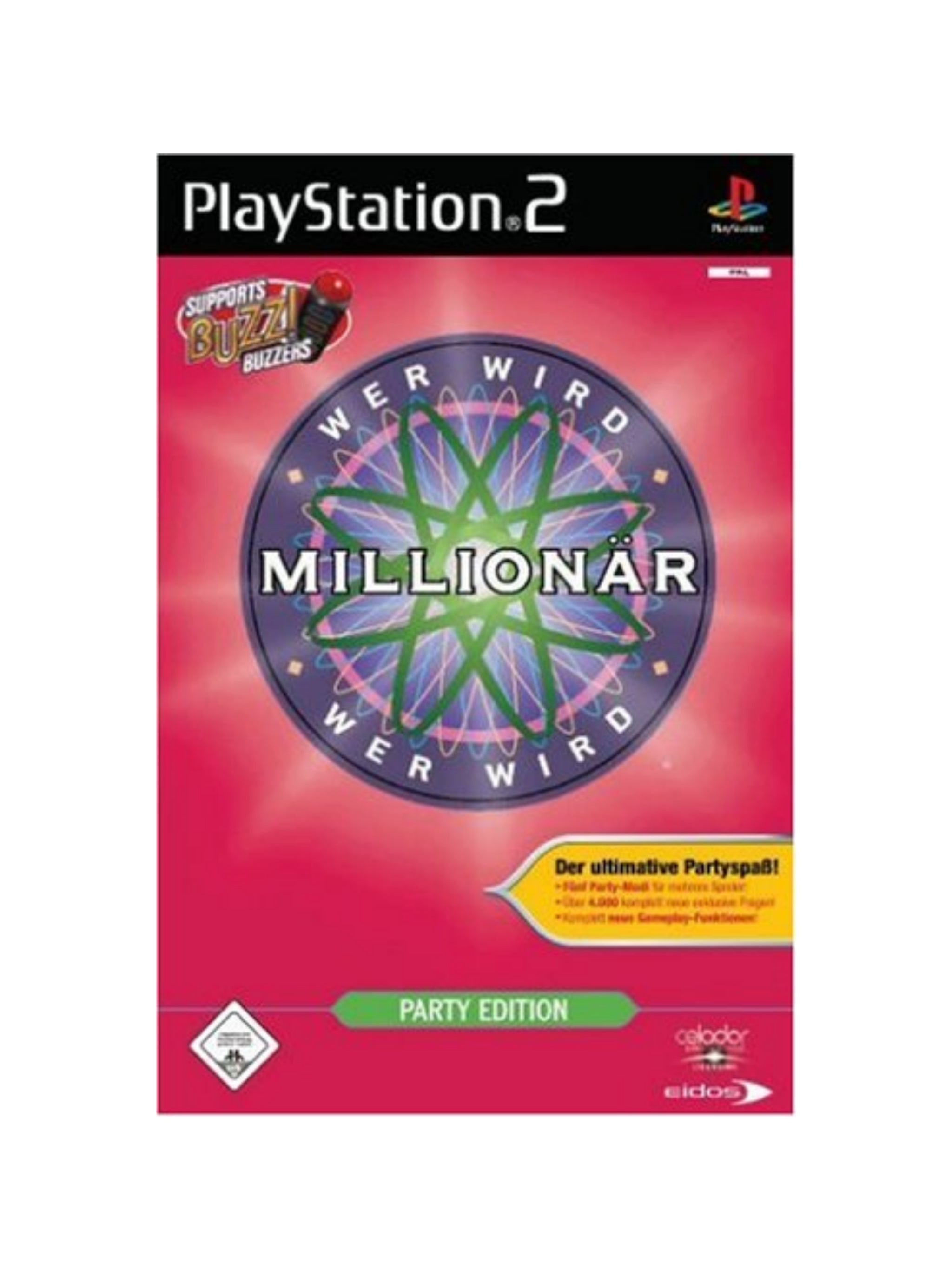 BUZZ! - Wer wird Millionär Playstation 2 / PS2 *gebraucht