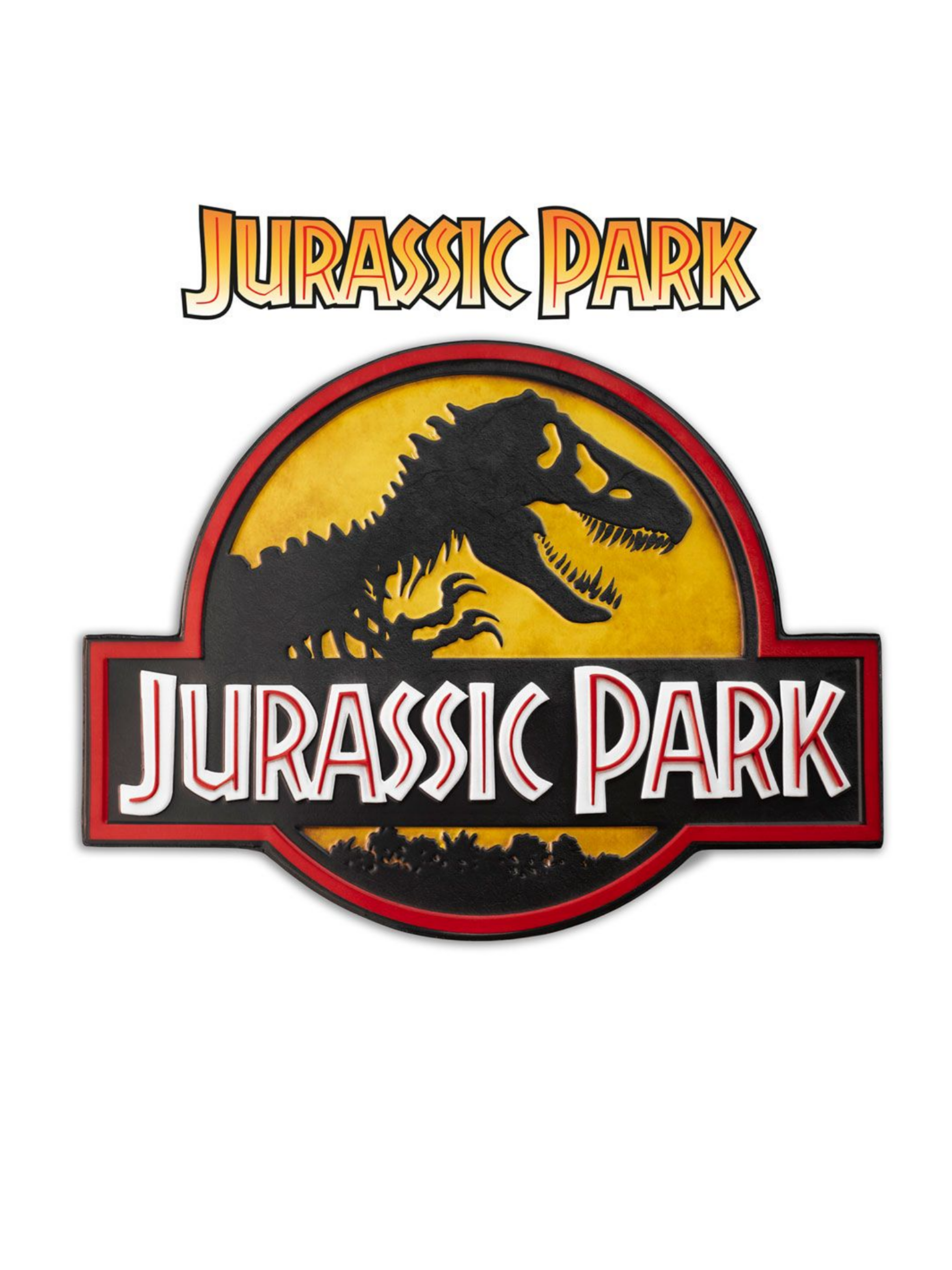 Jurassic Park Me­tall­schild Logo