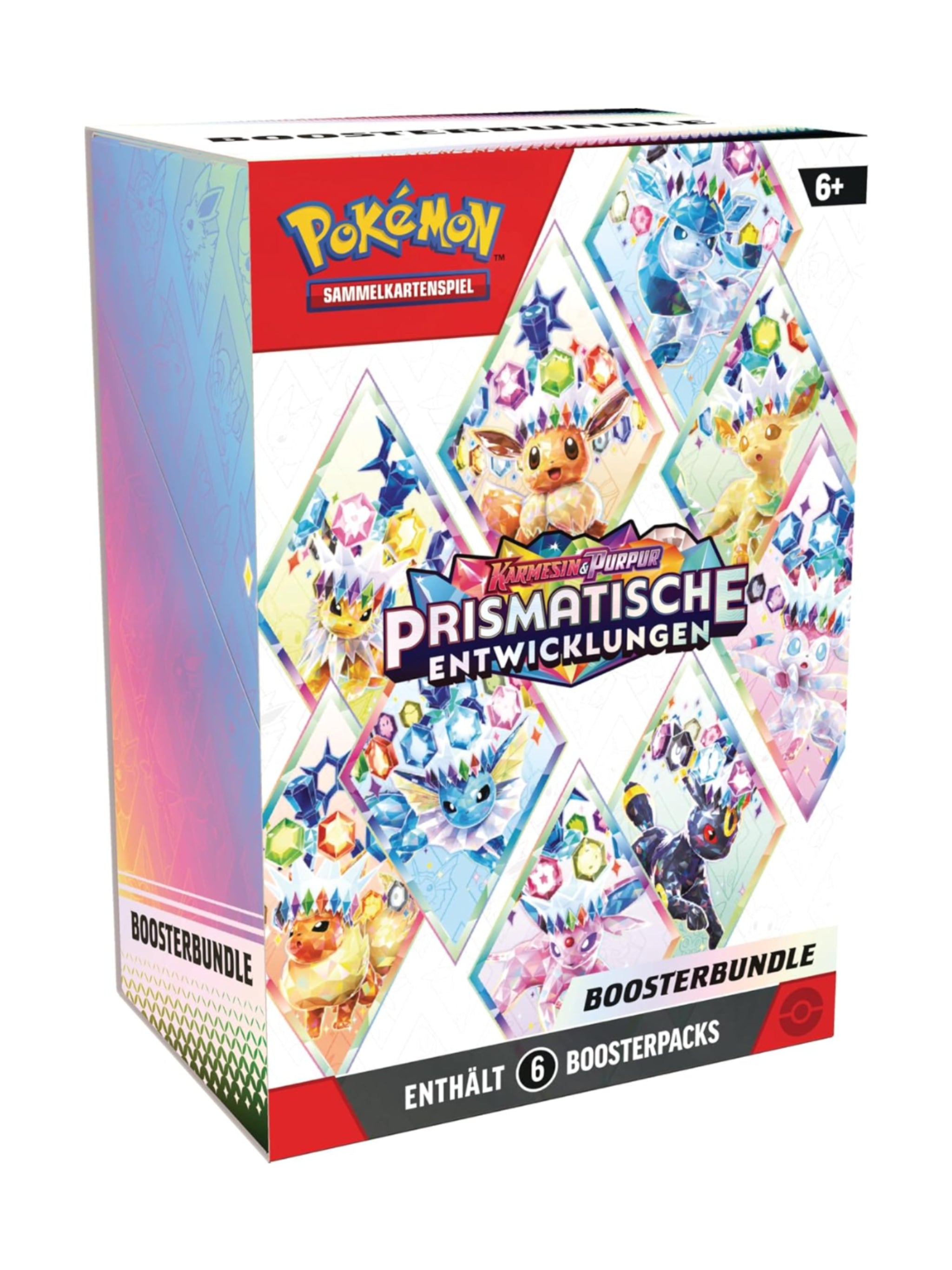 Pokémonl: Boosterbundle Karmesin & Purpur – Prismatische Entwicklungen (6 Boosterpacks)