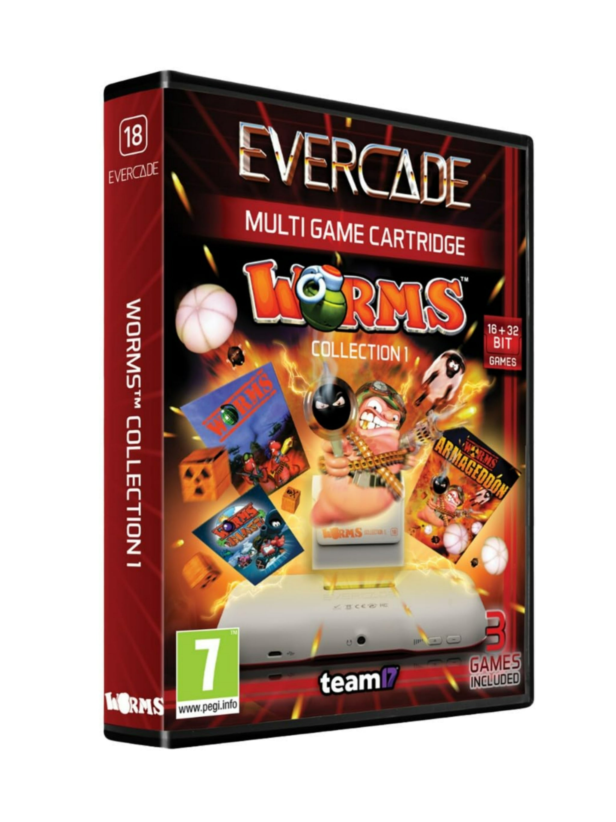 Blaze Evercade Worms Cartridge Evercade *Gebraucht