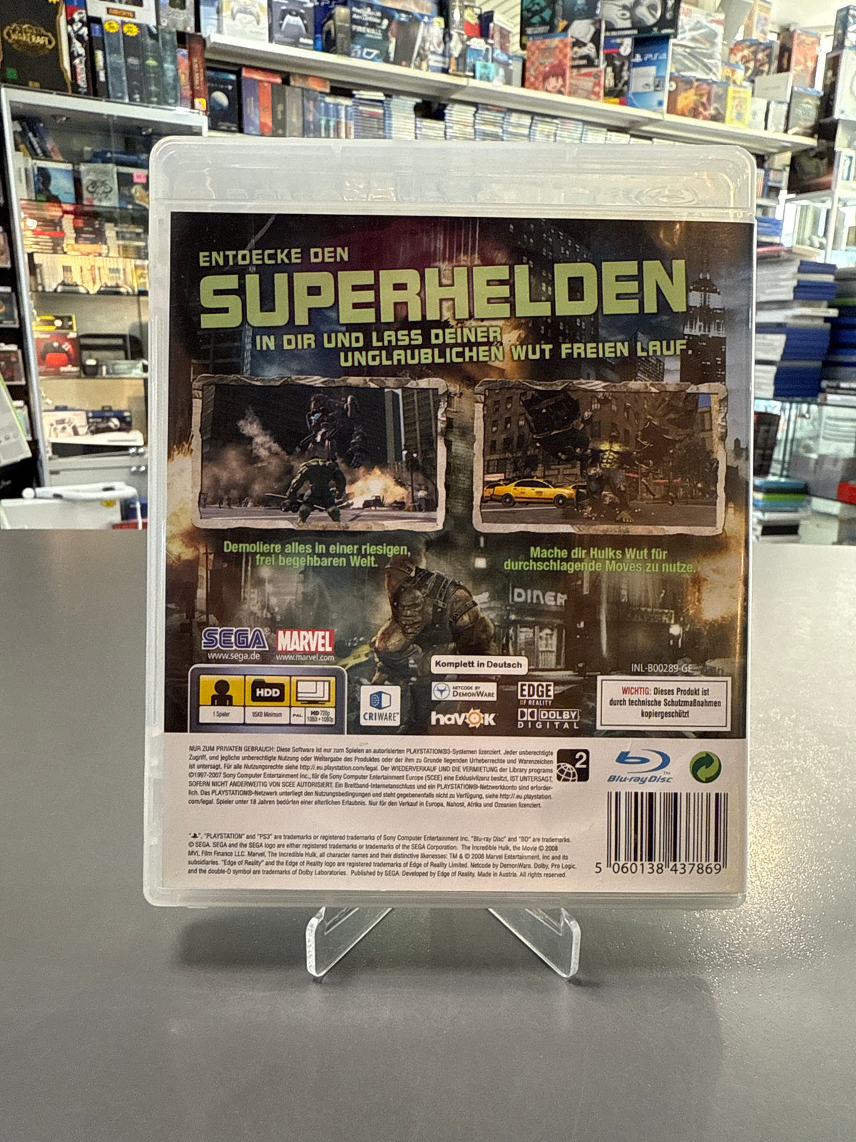 Der Unglaubliche Hulk – Das offizielle Videospiel Playstation 3, PS3 *gebraucht