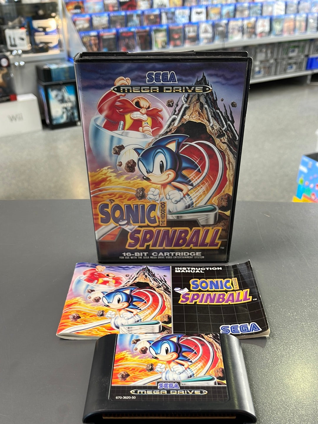 Sega Mega Drive Sonic Spinnball