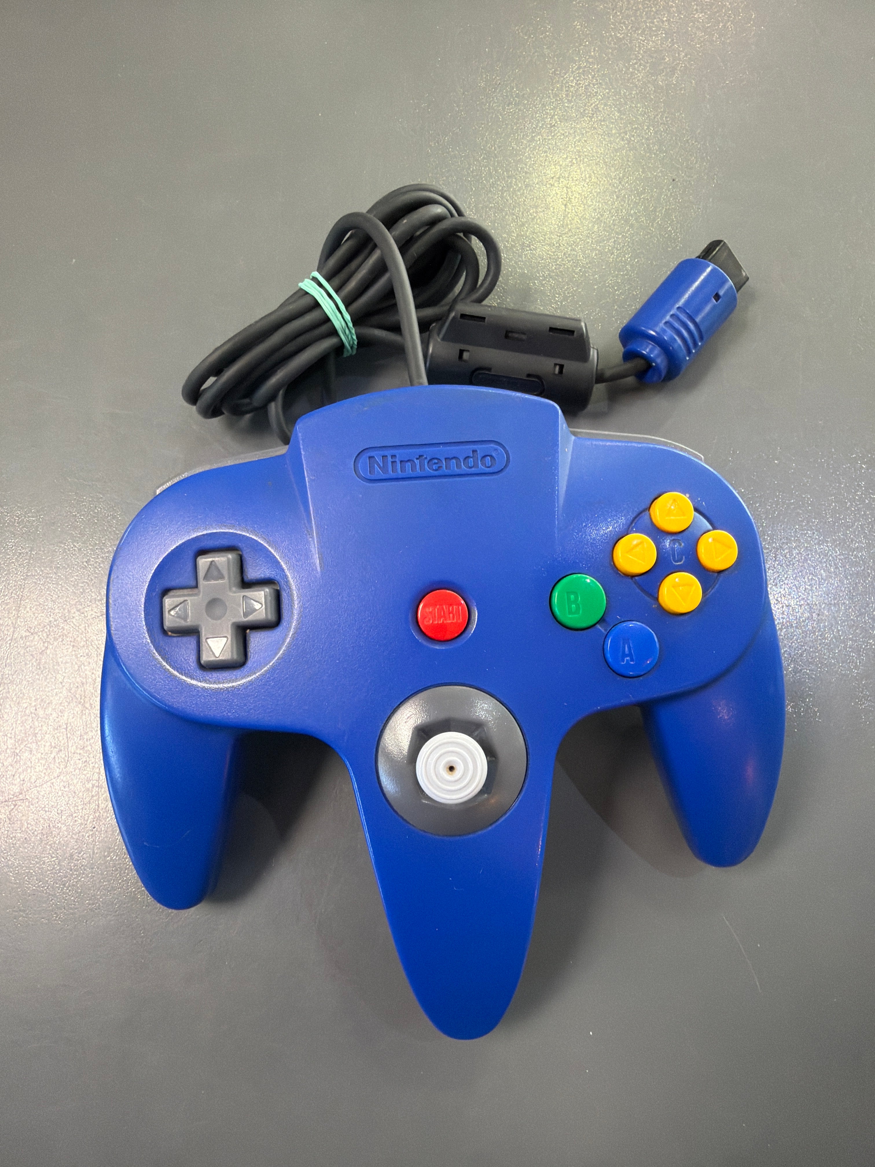 Original Nintendo 64 Controller in blau *gebraucht