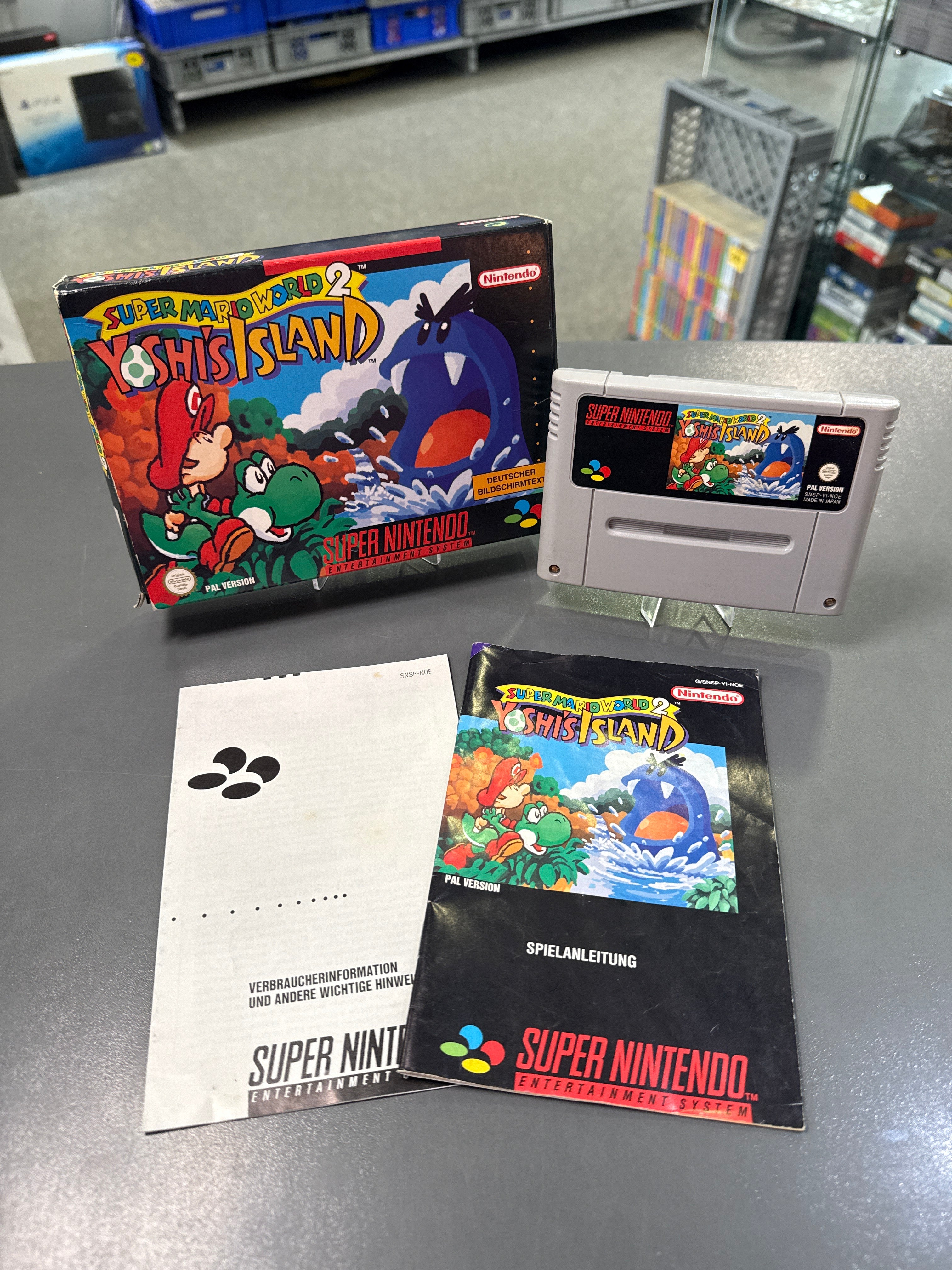 Super Mario World 2 Yoshi´s Island Super Nintendo,SNES OVP *gebraucht