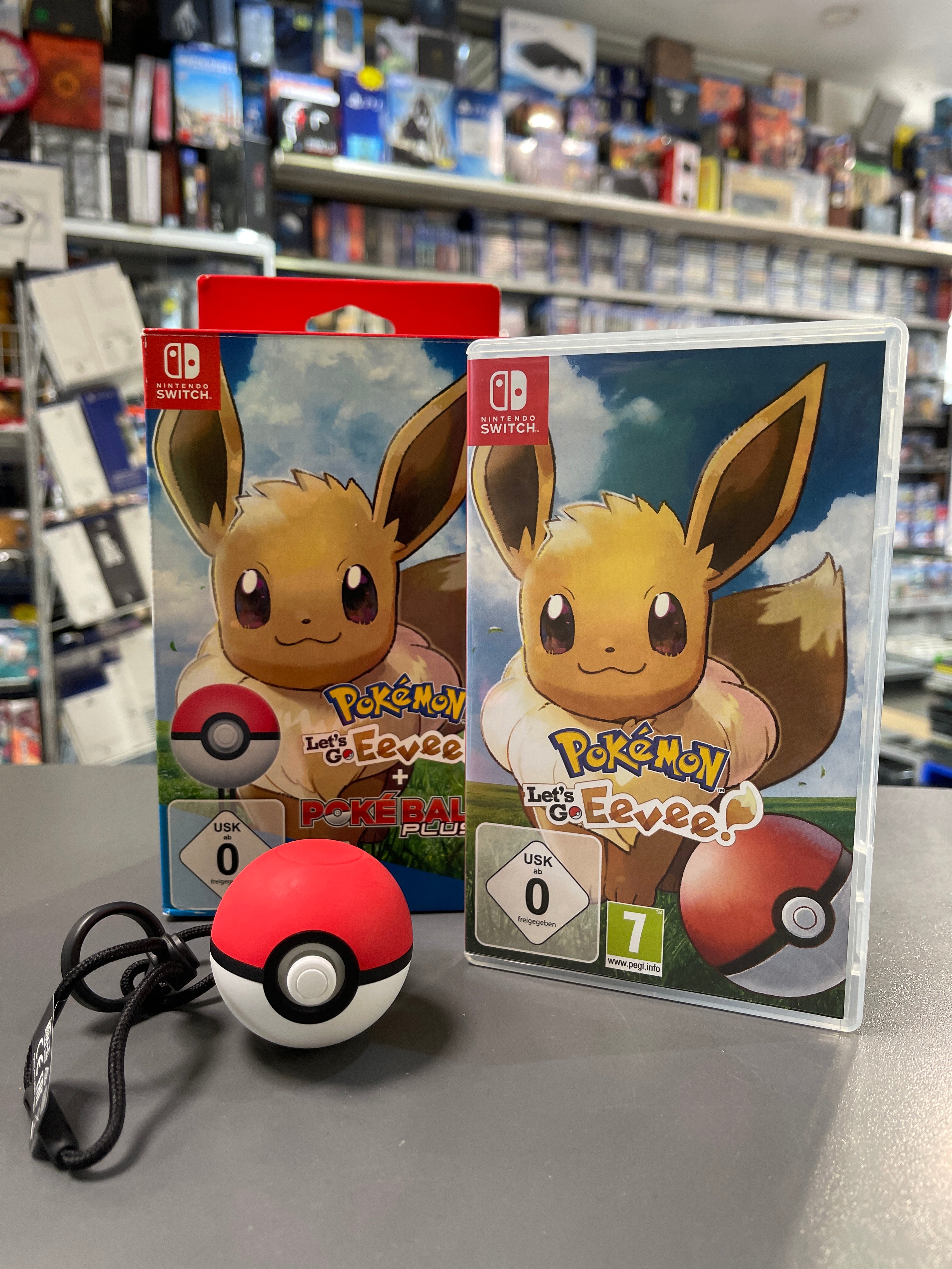 Pokémon: Let’s Go, Évoli!+ Pokéball Plus - Nintendo Switch (gebraucht)