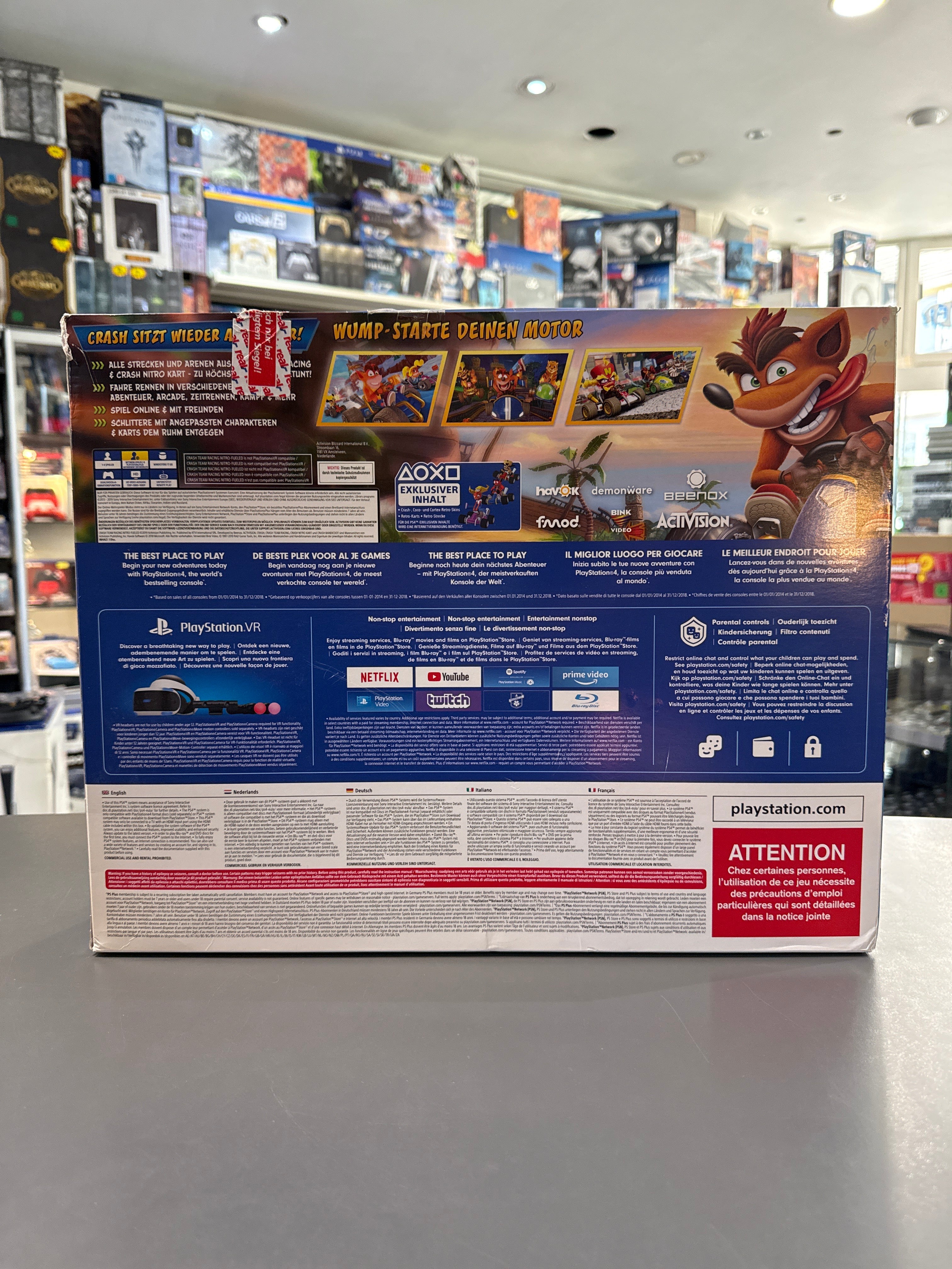 PlayStation 4 / PS4 Konsole - Crash Team Racing Nitro-Fueled Bundle (Slim, 500GB, Jet Black) *gebraucht