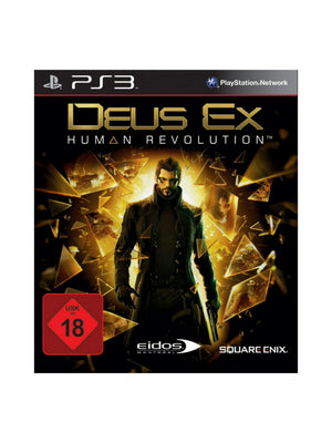 DEUS EX Human Revolution für PlayStation 3 PS3 gebraucht mit Originalverpackung und Spiel-Blu-ray.
