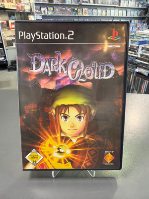 Gebrauchtes PlayStation 2 Spiel Dark Cloud, komplett mit Hülle und Disc, Retro-RPG Titel in gutem Zustand