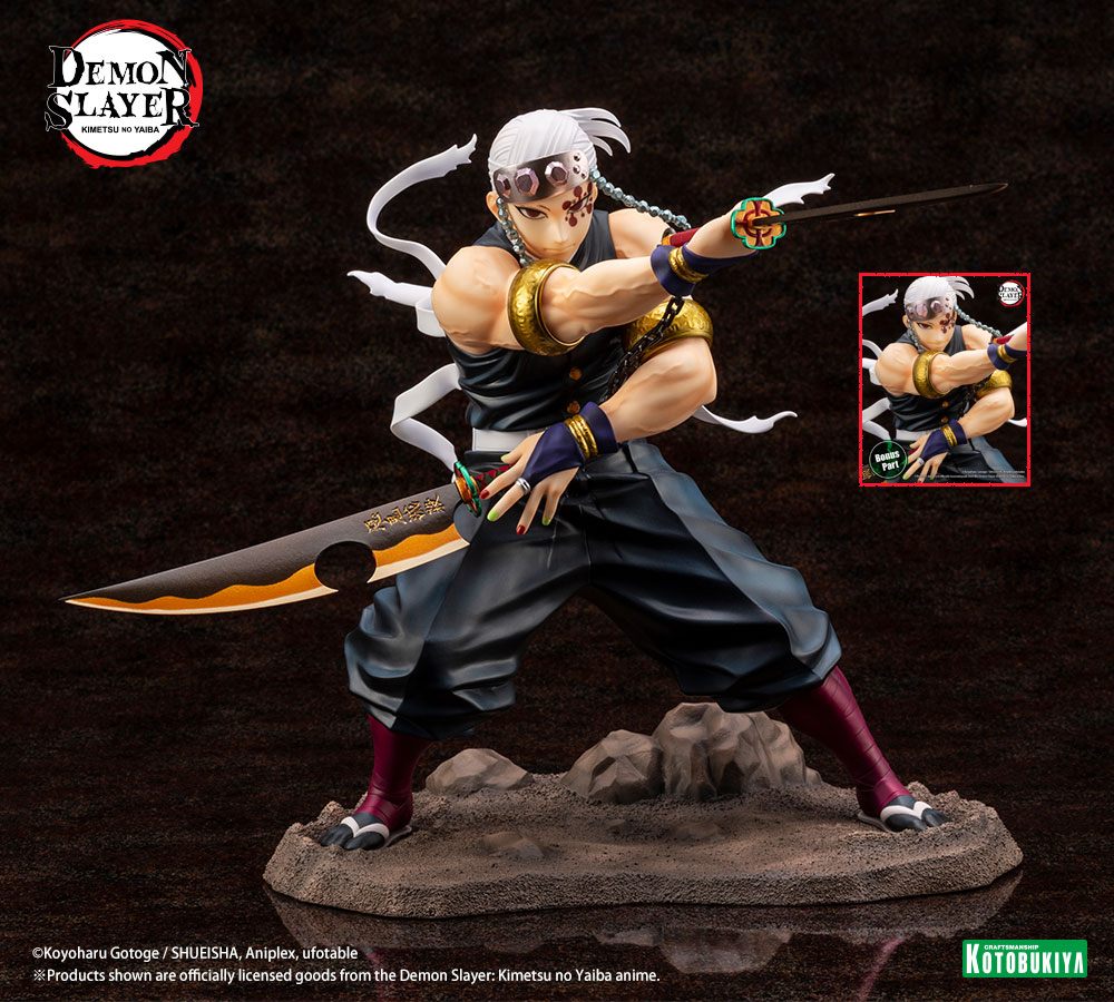 Demon Slayer Kimetsu no Yaiba ARTFXJ Statue 1/8 Tengen Uzui Bonus Edition 23 cm – detailreiche Anime Sammlerstatue mit Tengen Uzui, Sound-Hashira-Design und Sammlerwert
