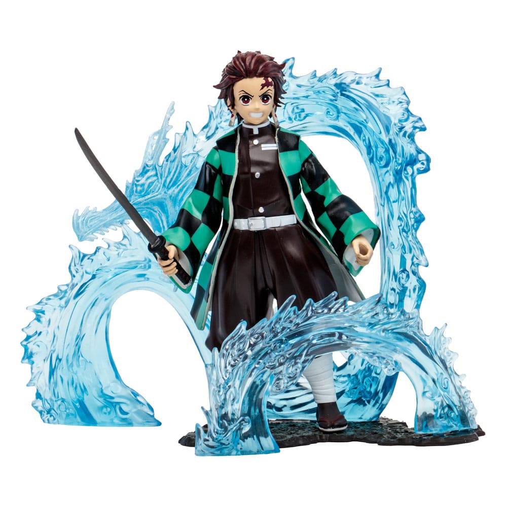 Demon Slayer Kimetsu no Yaiba Actionfigur Tanjiro Water Dragon 13 cm – detailreiche Anime Sammelfigur mit Tanjiro Kamado, Wasser-Drachen-Design und Sammlerwert für Demon-Slayer-Fans