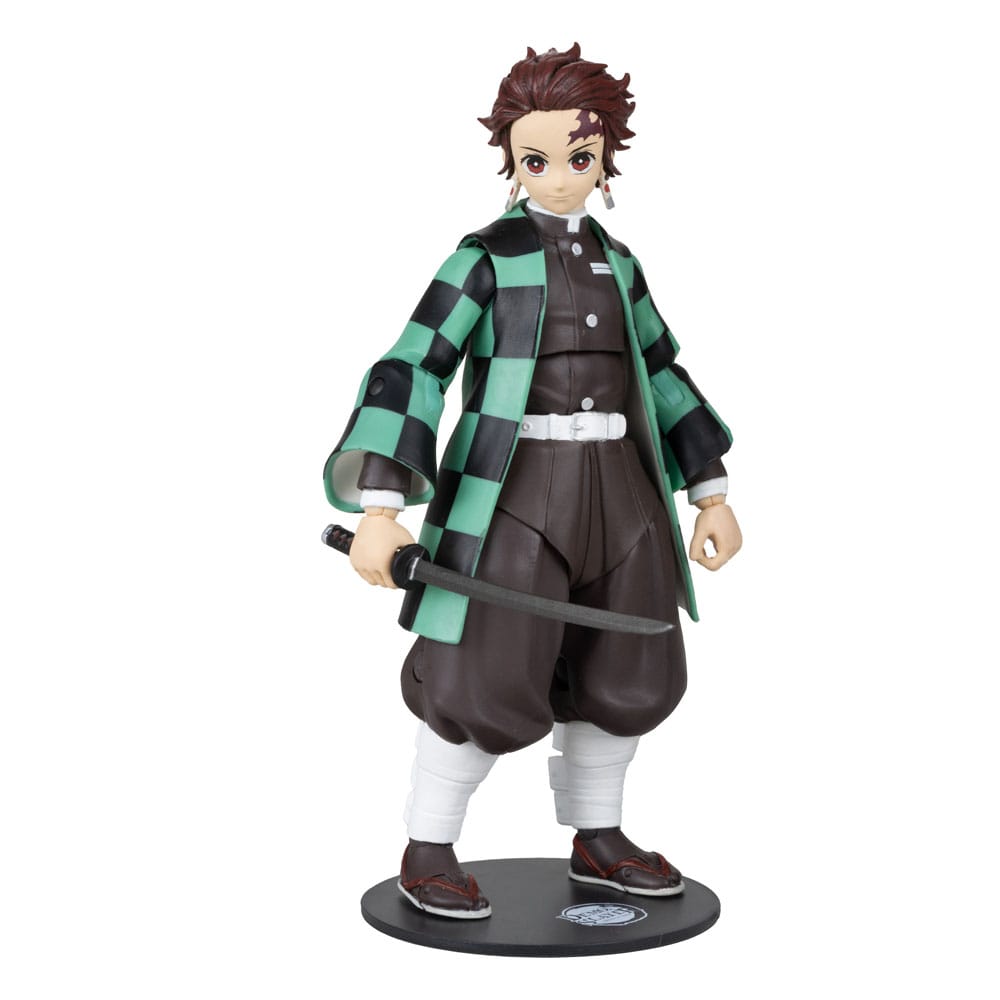 Demon Slayer Kimetsu no Yaiba Actionfigur Tanjiron Kamado 18 cm – detailreiche Anime Sammelfigur mit Tanjiro Kamado, Demon-Slayer-Design und Sammlerwert für Kimetsu-no-Yaiba-Fans