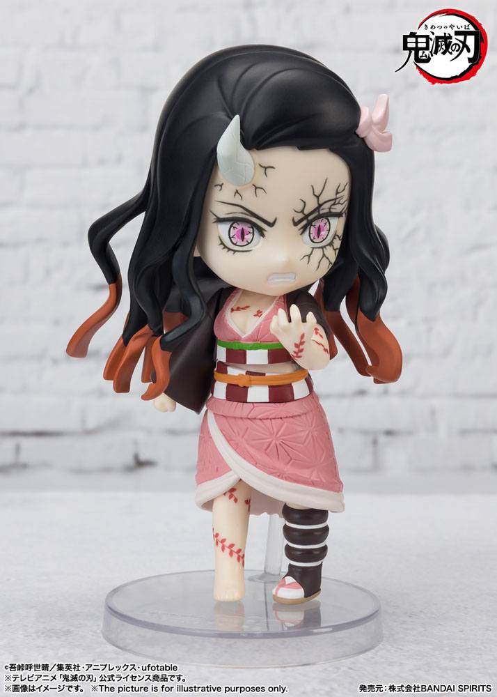 Demon Slayer Kimetsu no Yaiba Figuarts mini Actionfigur Nezuko Kamado Demon Form Advancing Ver. 9 cm – detailreiche Anime Sammelfigur mit Nezuko, Demon-Form-Design und Sammlerwert