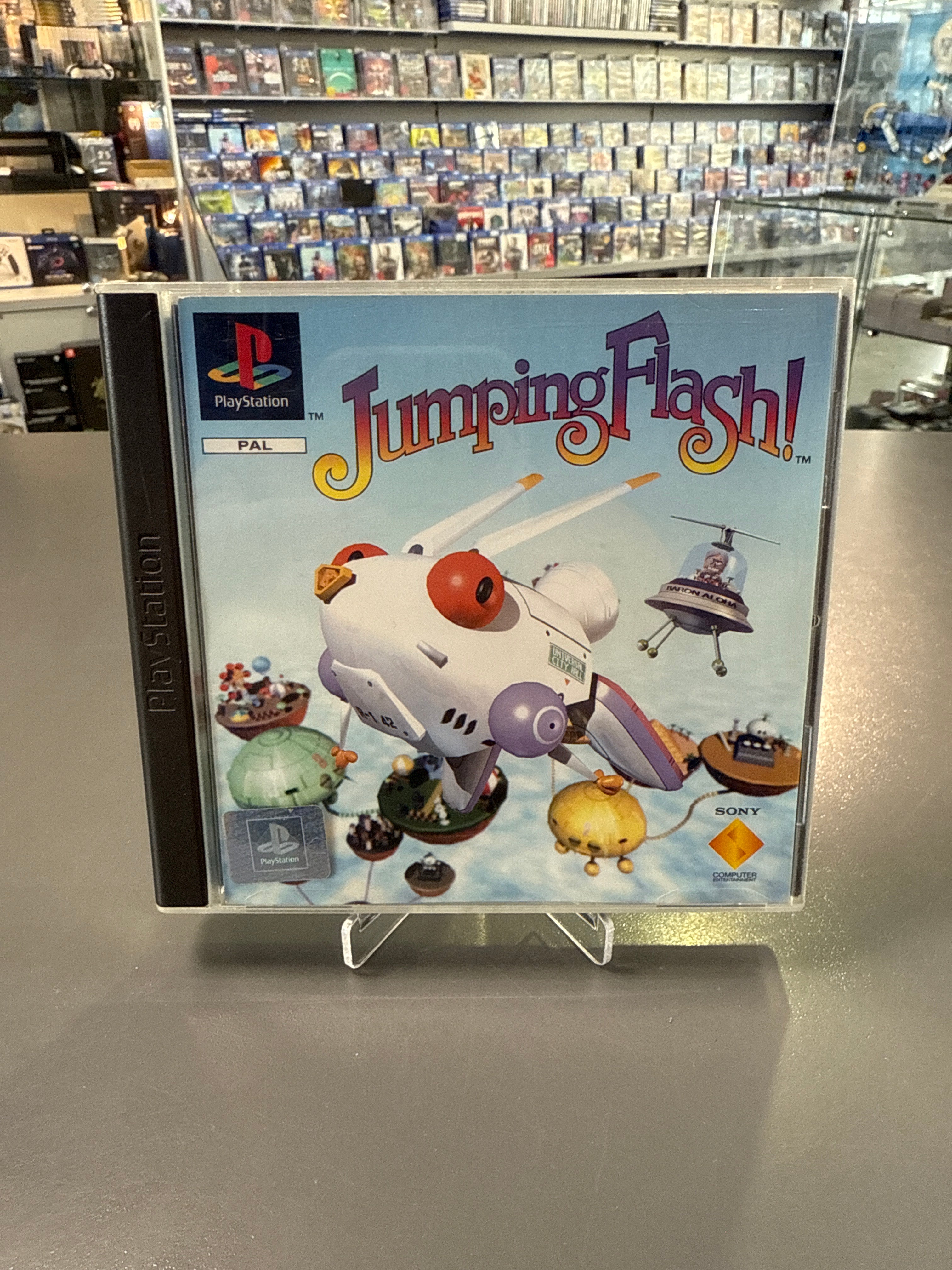 JumpingFlash - Sony- PlayStation 1 / PS1 Videopiel *gebraucht kaufen