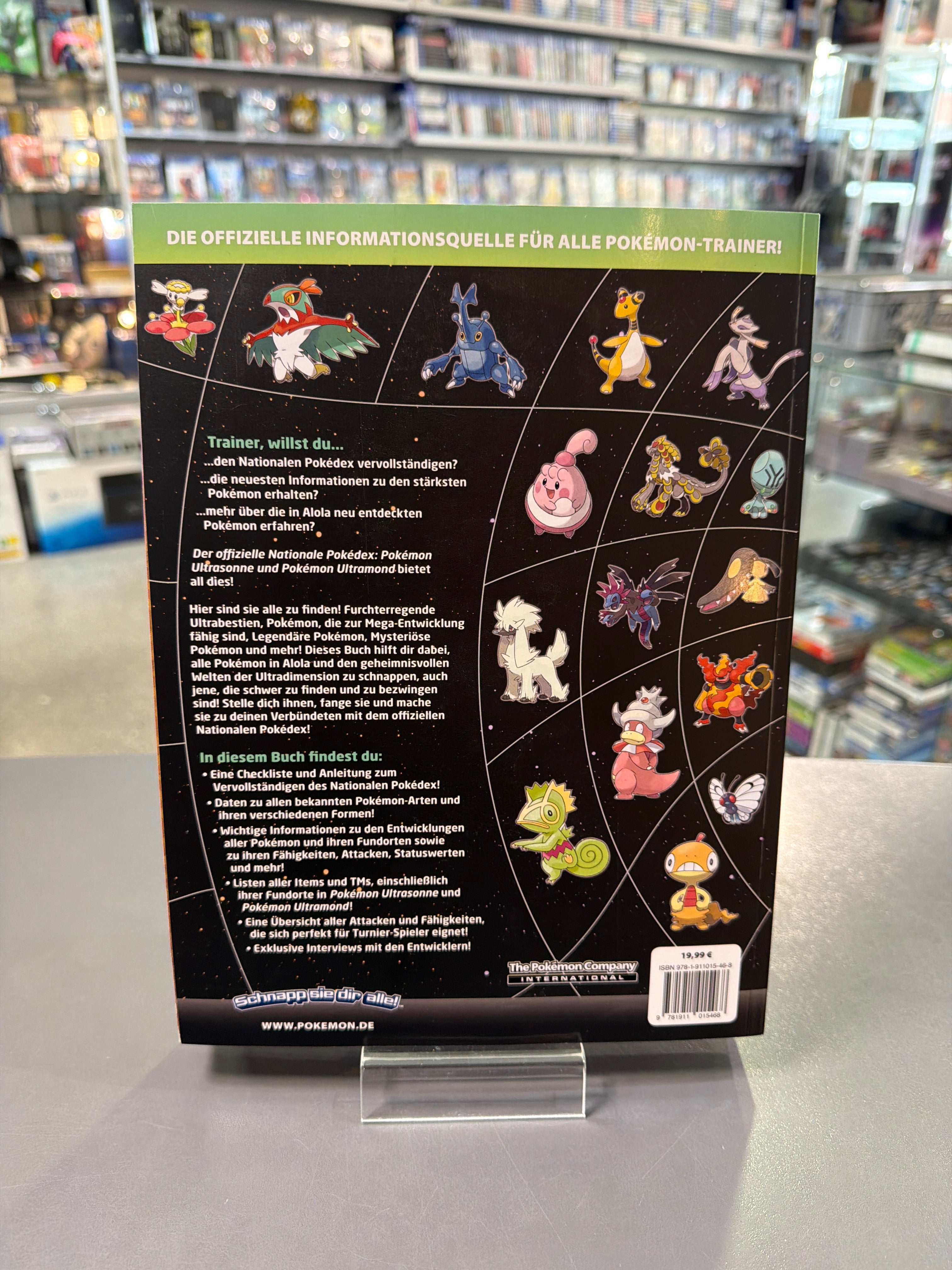 Pokedex Berater Pokemon Ultramond und Ultrasonne *gebraucht