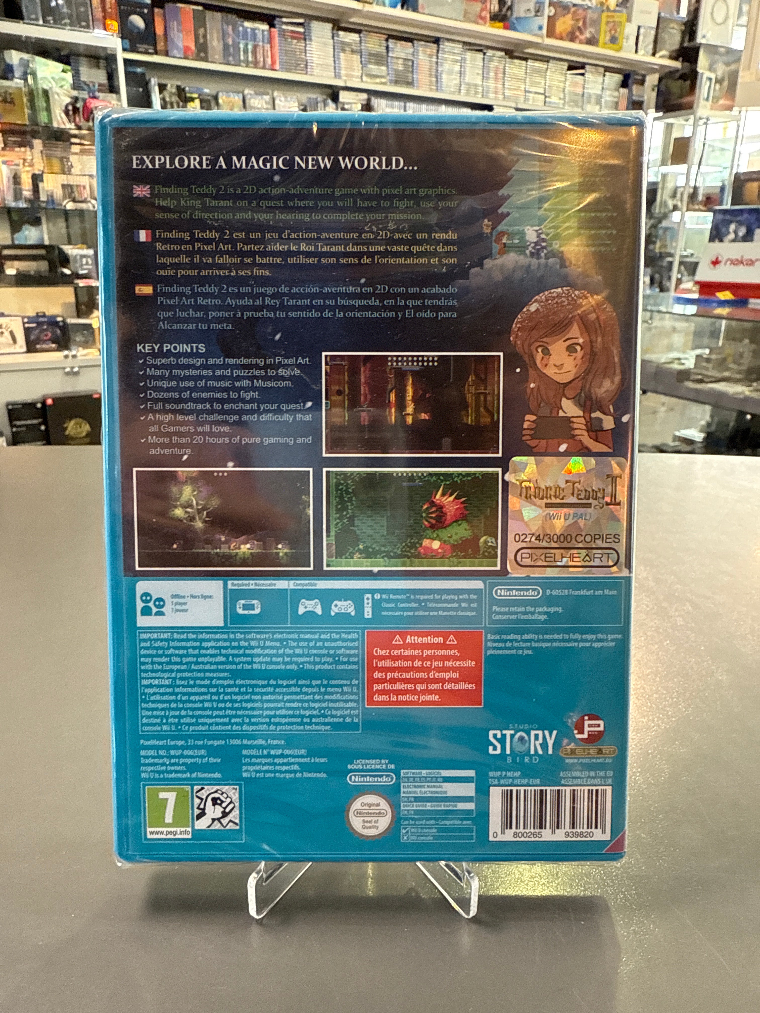 Finding Teddy 2 Definitive Edition Wii U Pixelheart limitiert 0274/3000 Neu