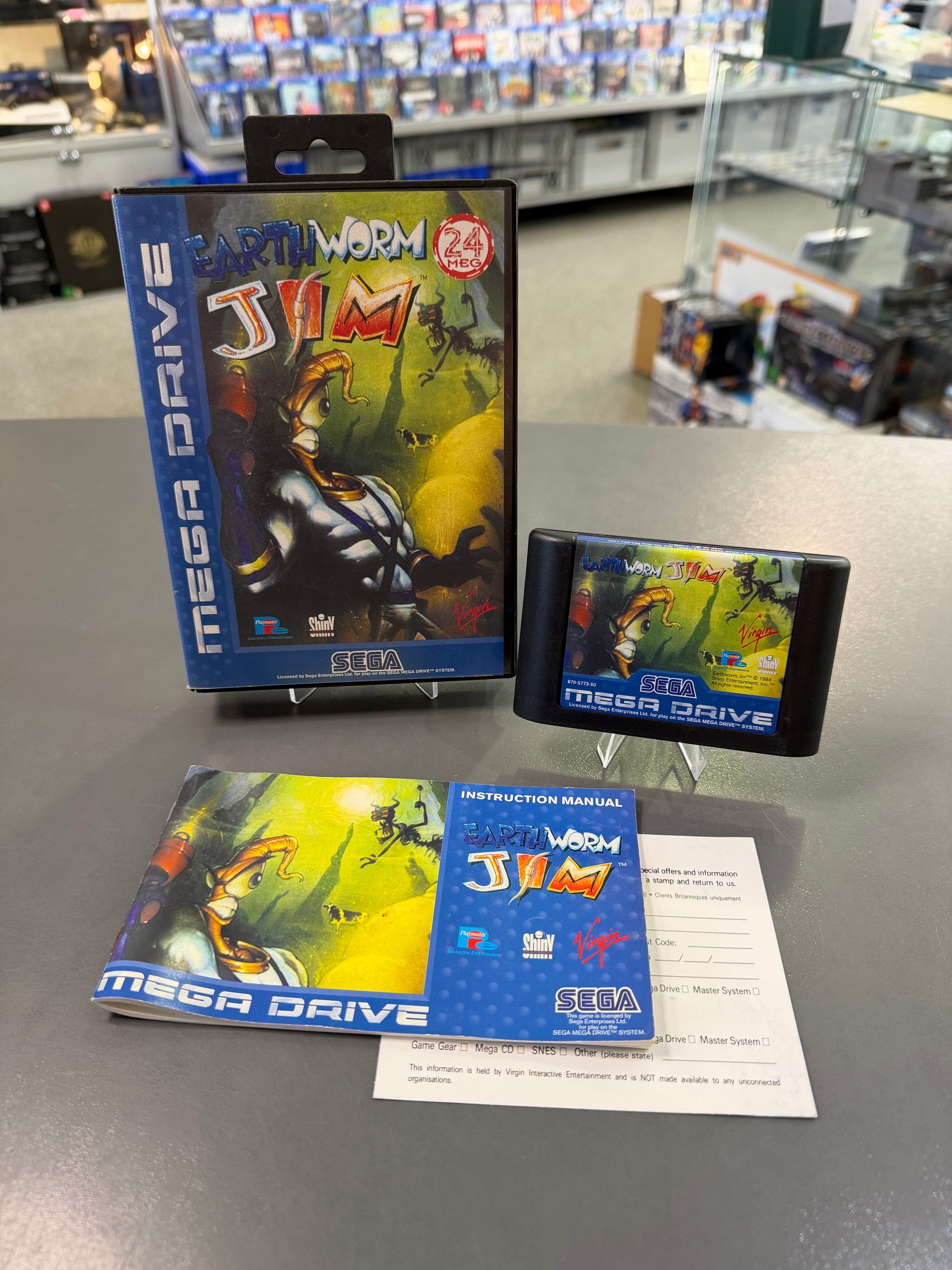 Eathworm Jim Sega Mega Drive *gebraucht