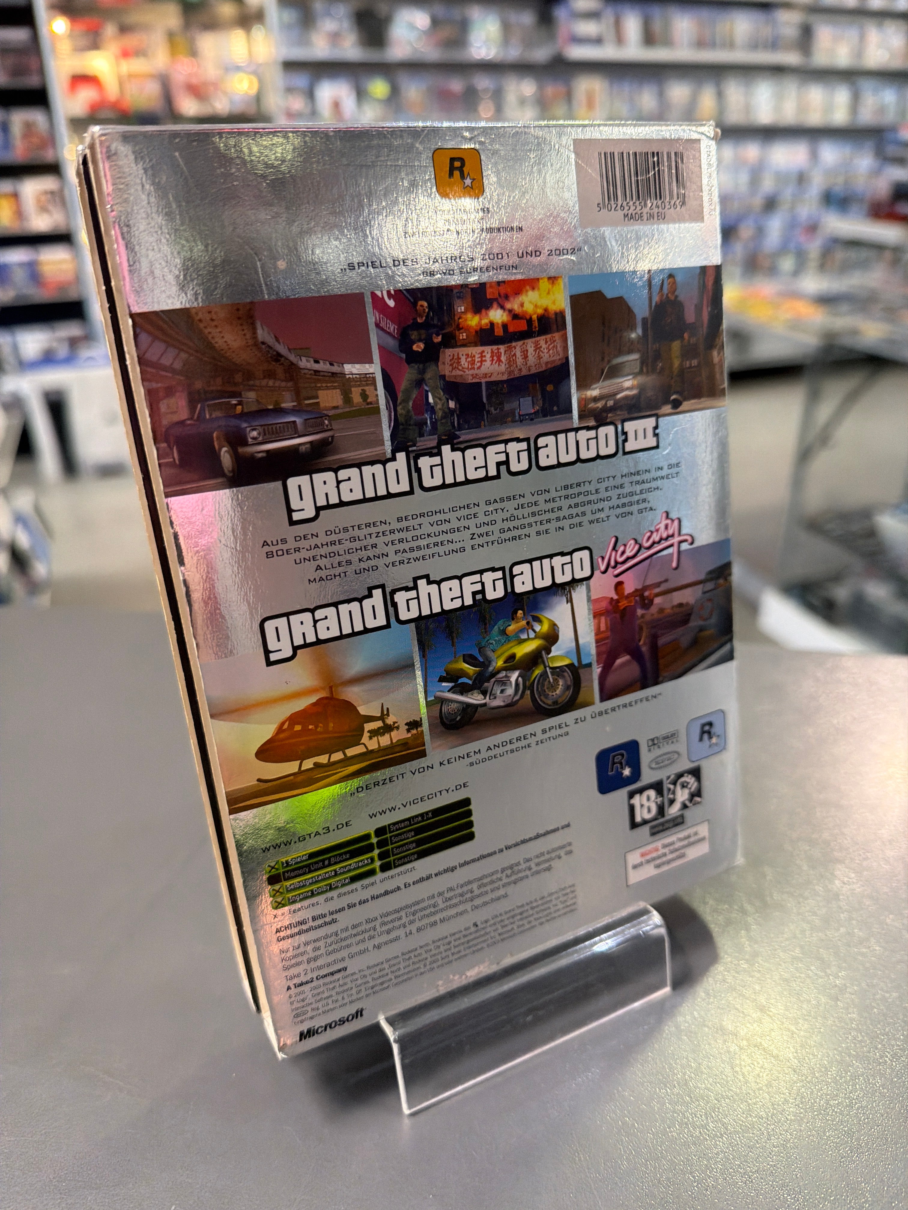 Grand Theft Auto Doppelpack - GTA 3 & GTA Vice City XBOX Classic *gebraucht
