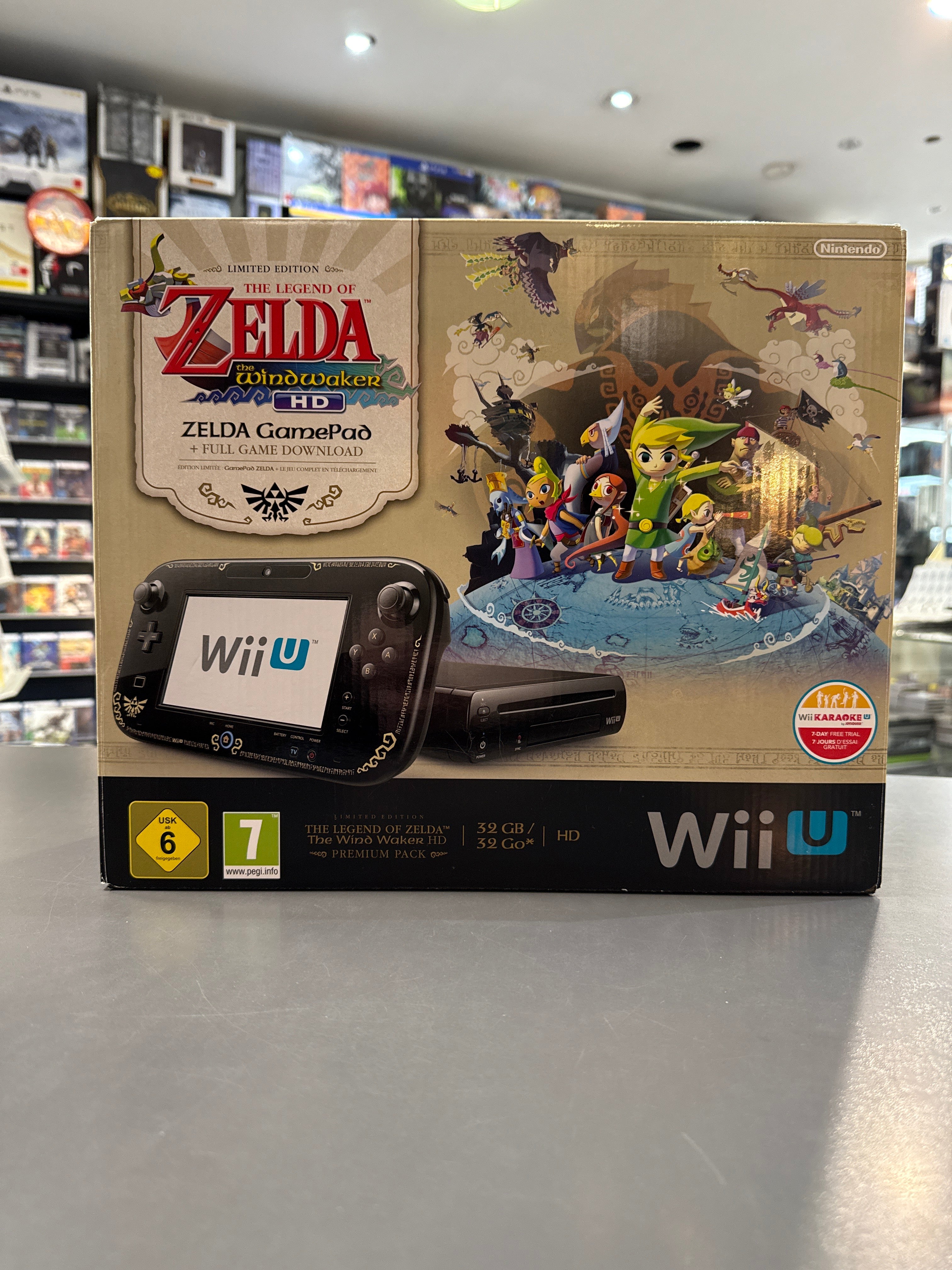 Nintendo Wii U - Konsole, Premium Pack, 32GB, schwarz - The Legend of Zelda - The Wind Waker HD