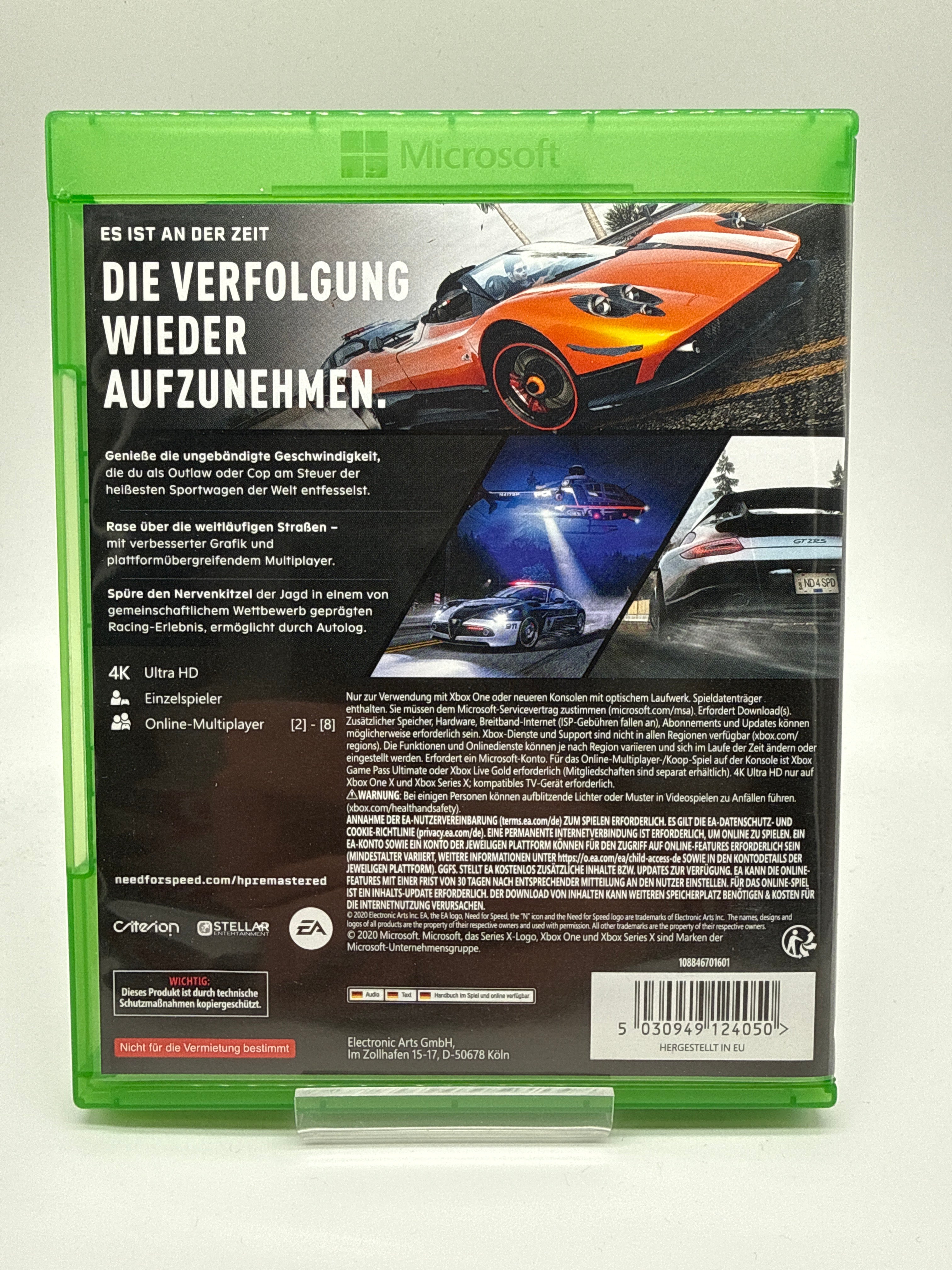 Need For Speed HOT PURSUIT REMASTERED Xbox One Xbox Series X *gebraucht