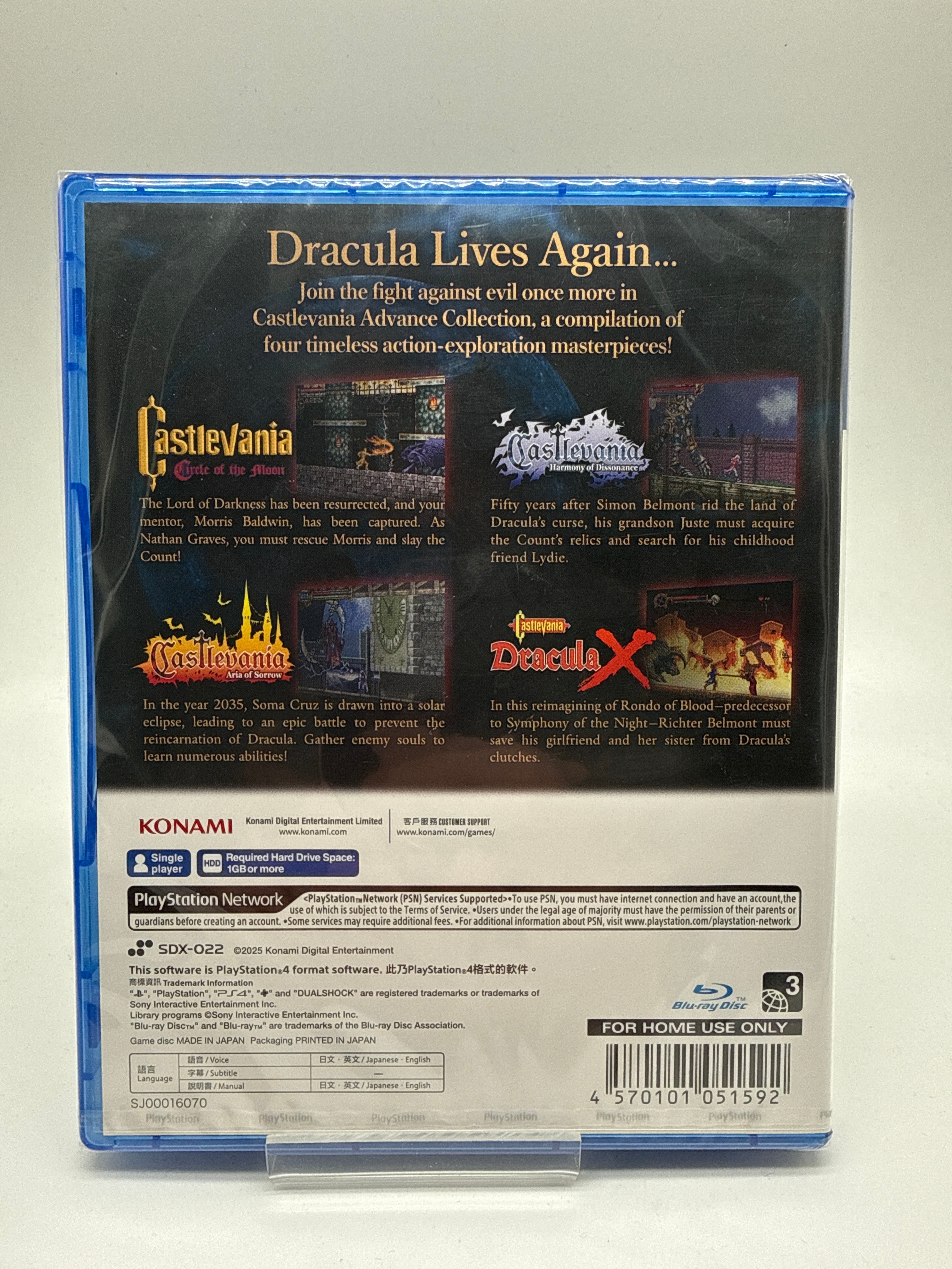 Castlevania Advance Collection PS4 US Import *Neu