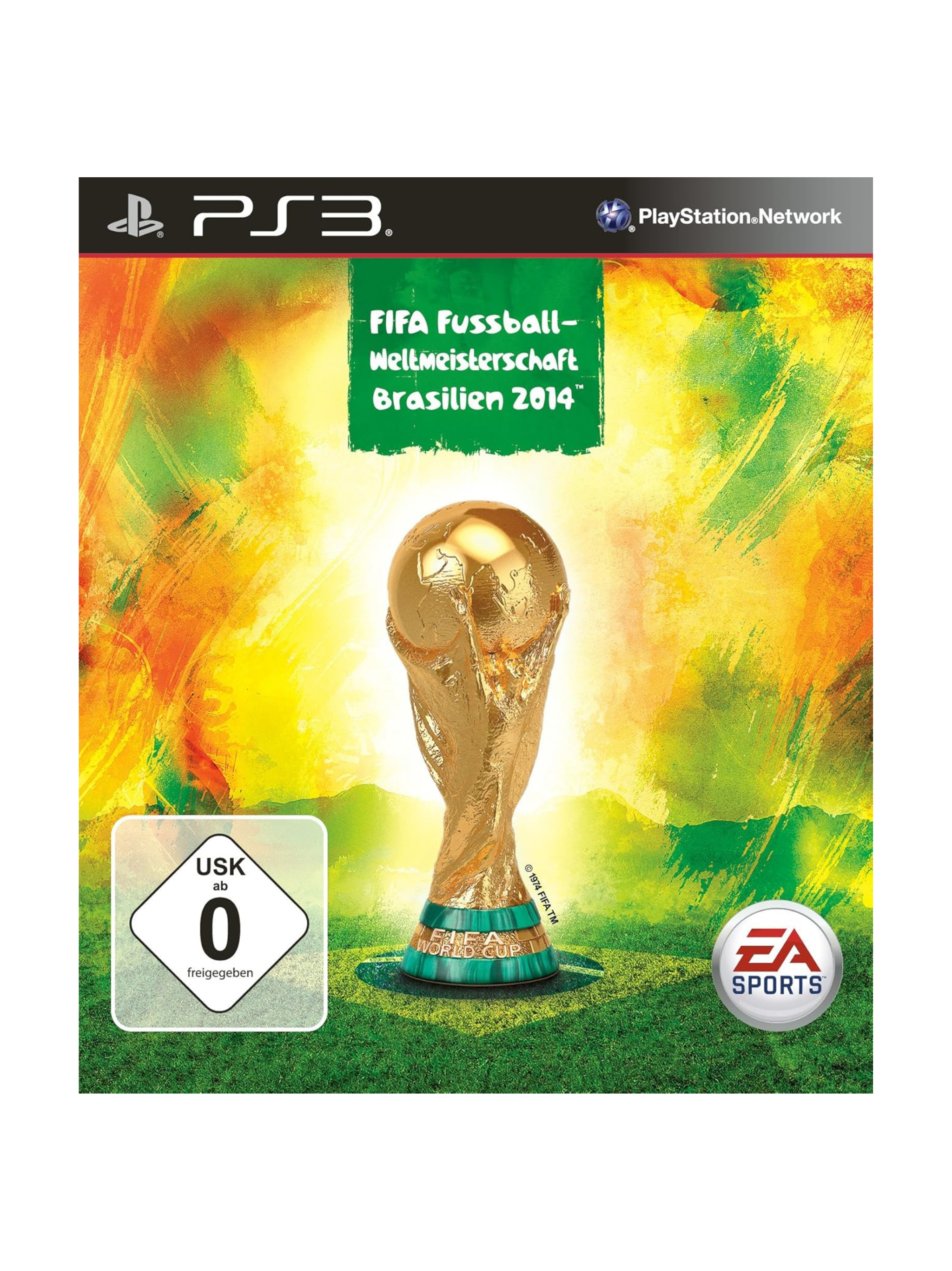 „FIFA Fussball-Weltmeisterschaft Brasilien 2014 für PS3 zeigt offizielle WM-Spiele mit Nationalteams, authentischen brasilianischen Stadien, Turniermodus und realistischer Fußball-Atmosphäre.“