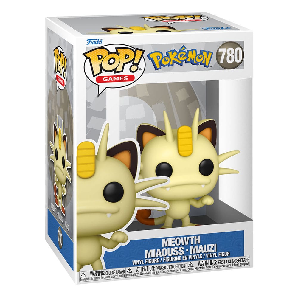 Pokémon POP! Games Vinyl Figur Mauzi 9 cm – Pokémon Sammelfigur mit Mauzi, POP!-Design, Vinyl-Optik und Sammlerwert für Pokémon-Fans