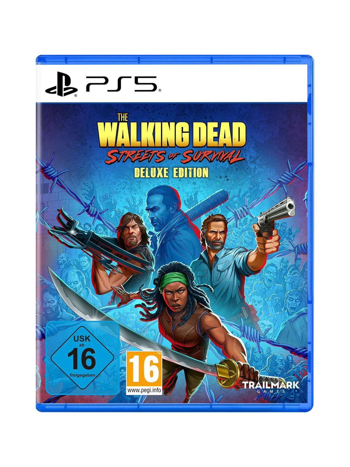 The Walking Dead Streets of Survival PS5 Blu-ray neu – Arcade Beat em up mit Rick Grimes, Daryl und Michonne
