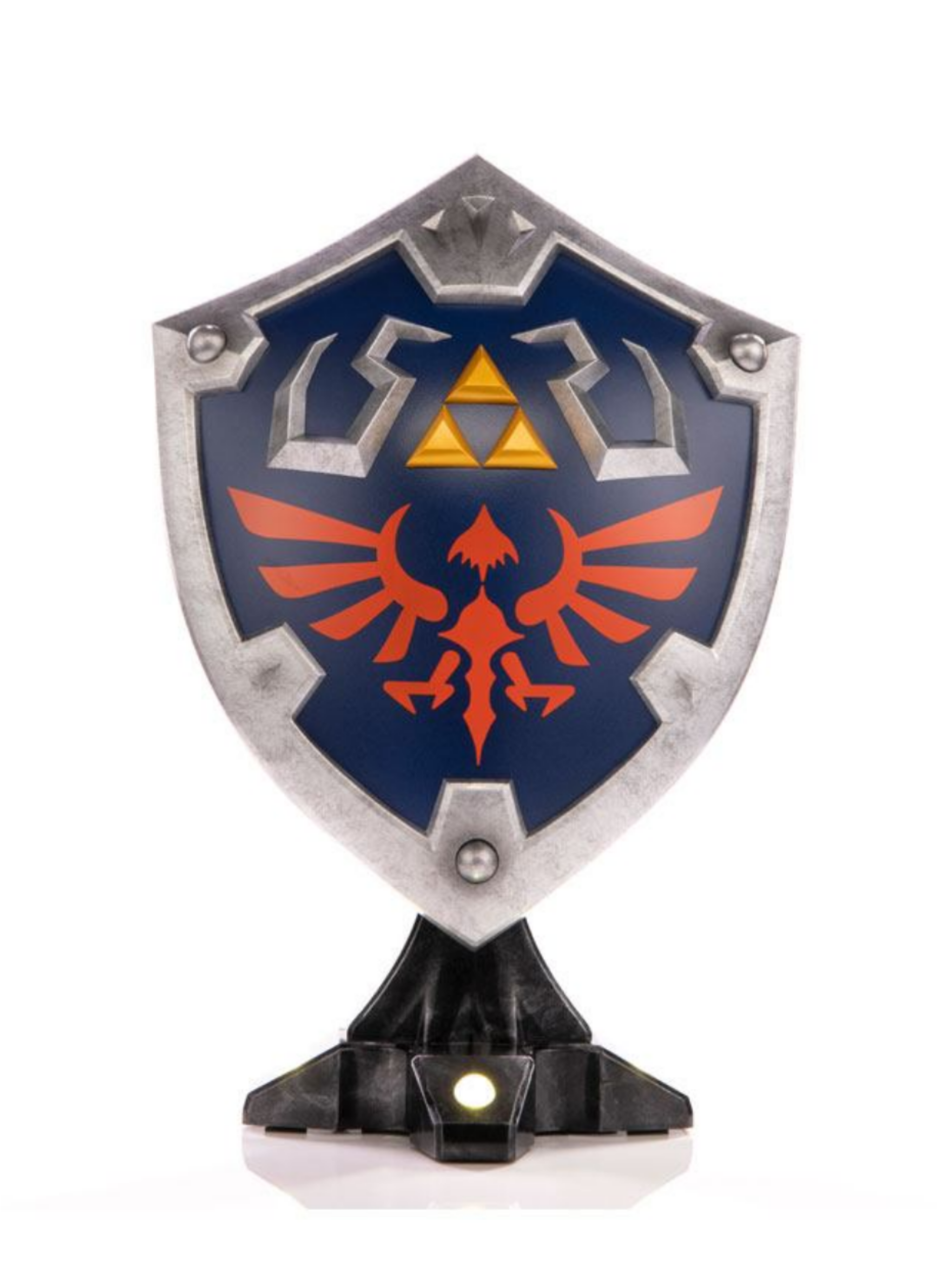 The Legend of Zelda Breath of the Wild PVC Statue Hylian Shield Standard Edition 29 cm – detailreiche Zelda Sammlerstatue mit Hylian Shield, Nintendo-Design und Sammlerwert