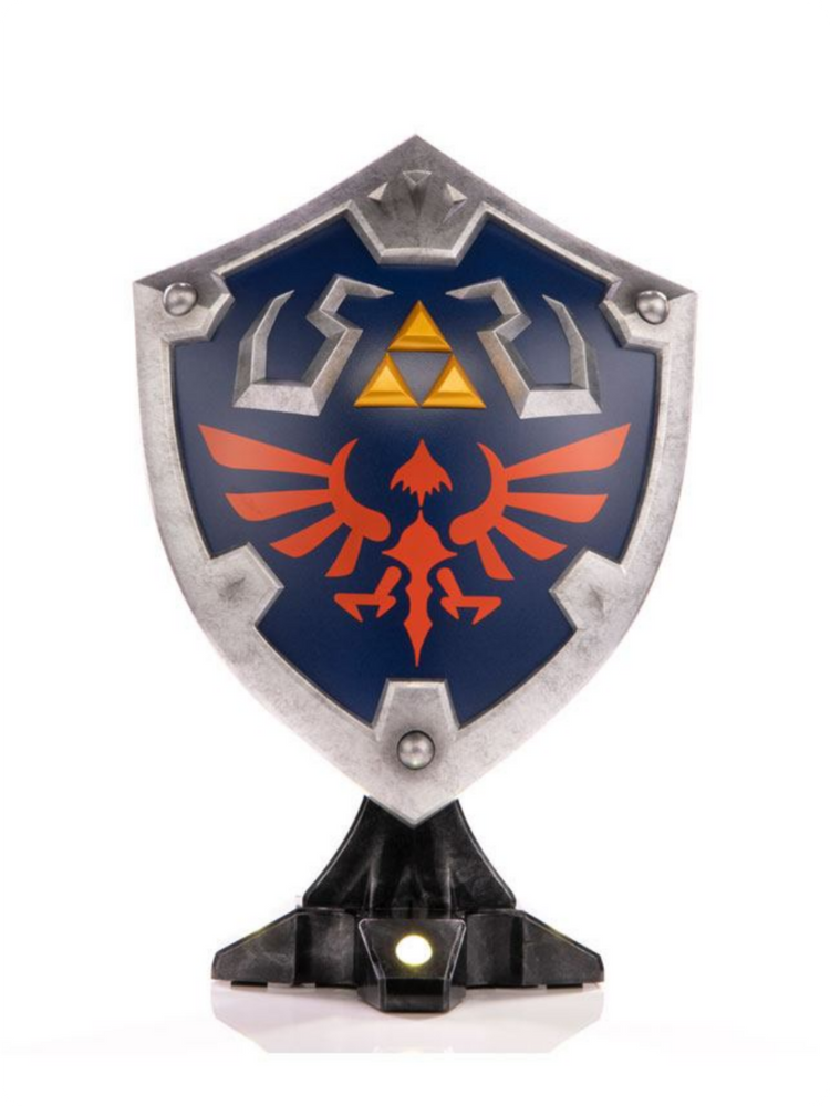 The Legend of Zelda Breath of the Wild PVC Statue Hylian Shield Standard Edition 29 cm – detailreiche Zelda Sammlerstatue mit Hylian Shield, Nintendo-Design und Sammlerwert