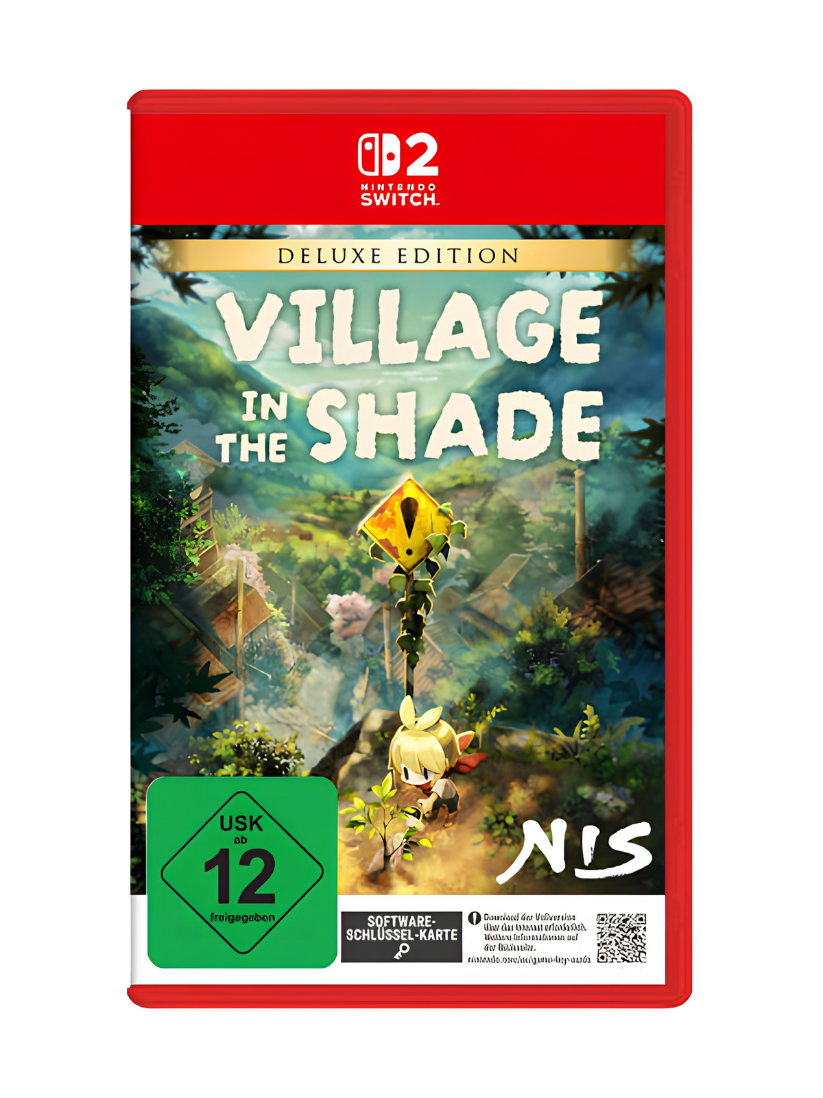 Village in the Shade Deluxe Edition für Nintendo Switch 2 – japanische Lebenssimulation mit Landwirtschaft, geheimnisvollem Bergdorf, Mini-Artbook und digitalem Soundtrack.