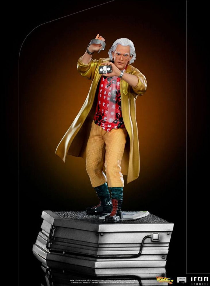 Zurück in die Zukunft II Art Scale Statue 1/10 Doc Brown 25 cm – hochwertige Sammlerstatue mit Dr. Emmett Brown, Back-to-the-Future-Design und Film-Merchandise-Sammlerwert