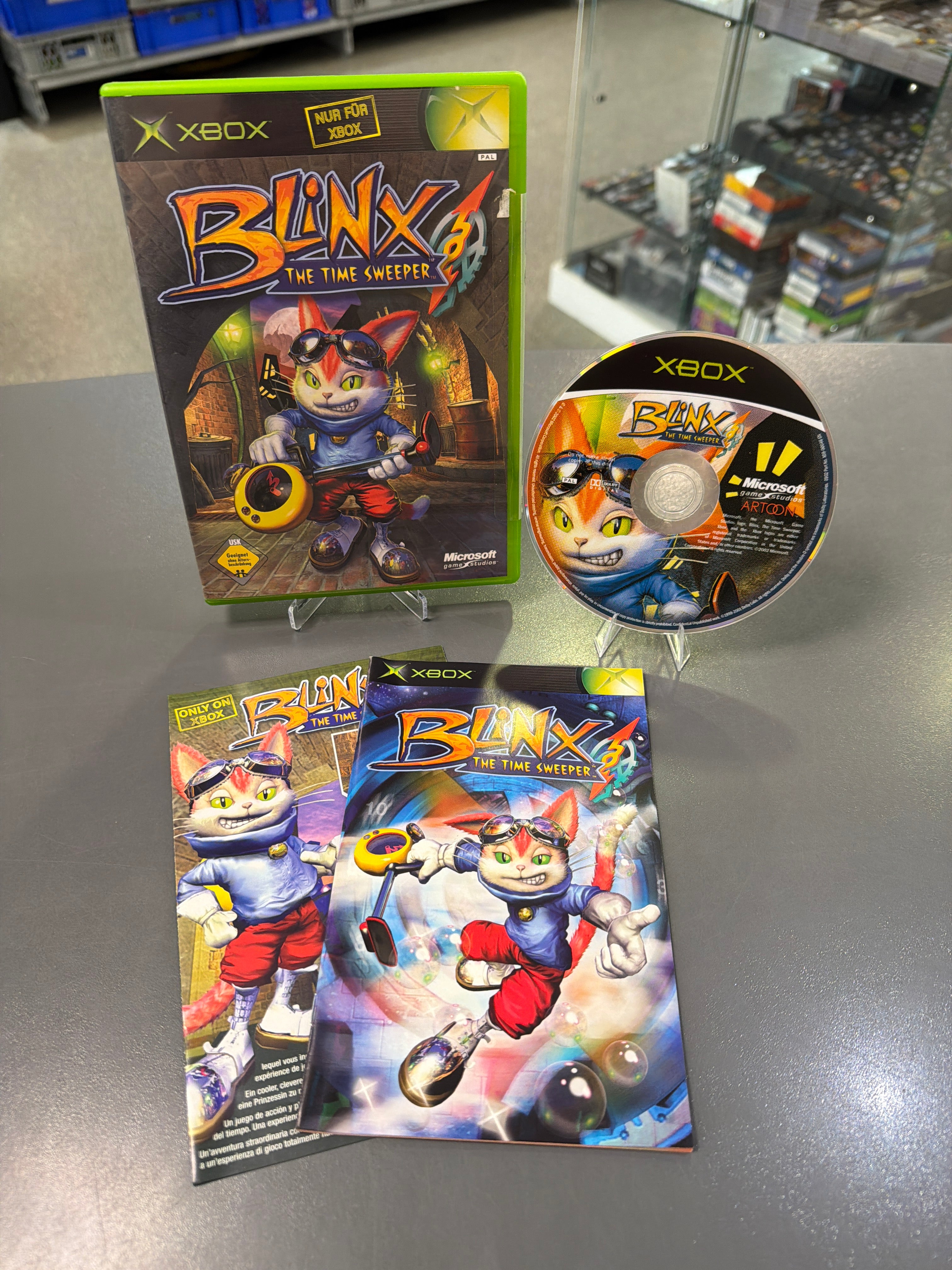 Blinx The Time Sweeper für Xbox Classic inklusive OVP und Anleitung als gebrauchtes Videospiel