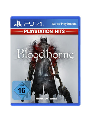 Bloodborne PlayStation Hits für PlayStation 4 PS4 mit Originalverpackung und Spiel-Blu-ray in gebrauchtem Zustand.