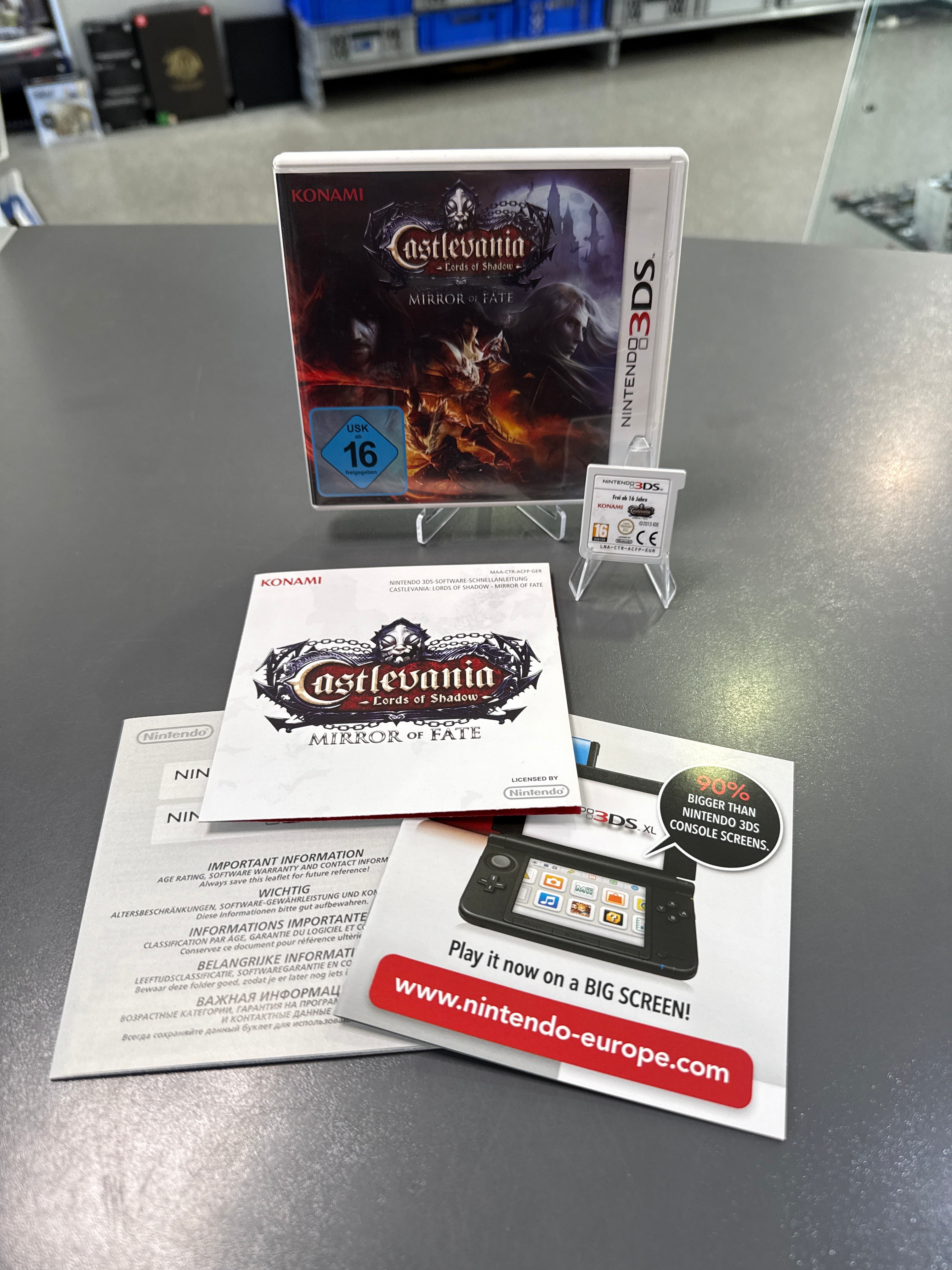 Castlevania Lords of Shadow Mirror of Fate für Nintendo 3DS – dunkler Vampirjäger in einer Gothic-Burg