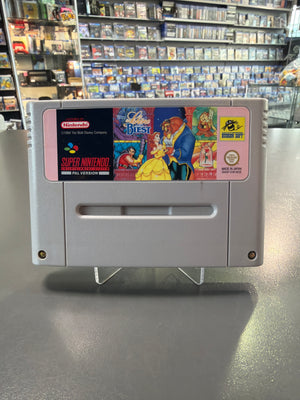 Disney Die Schöne und das Biest Super Nintendo SNES PAL Modul in gebrauchtem Zustand mit originalem Label.