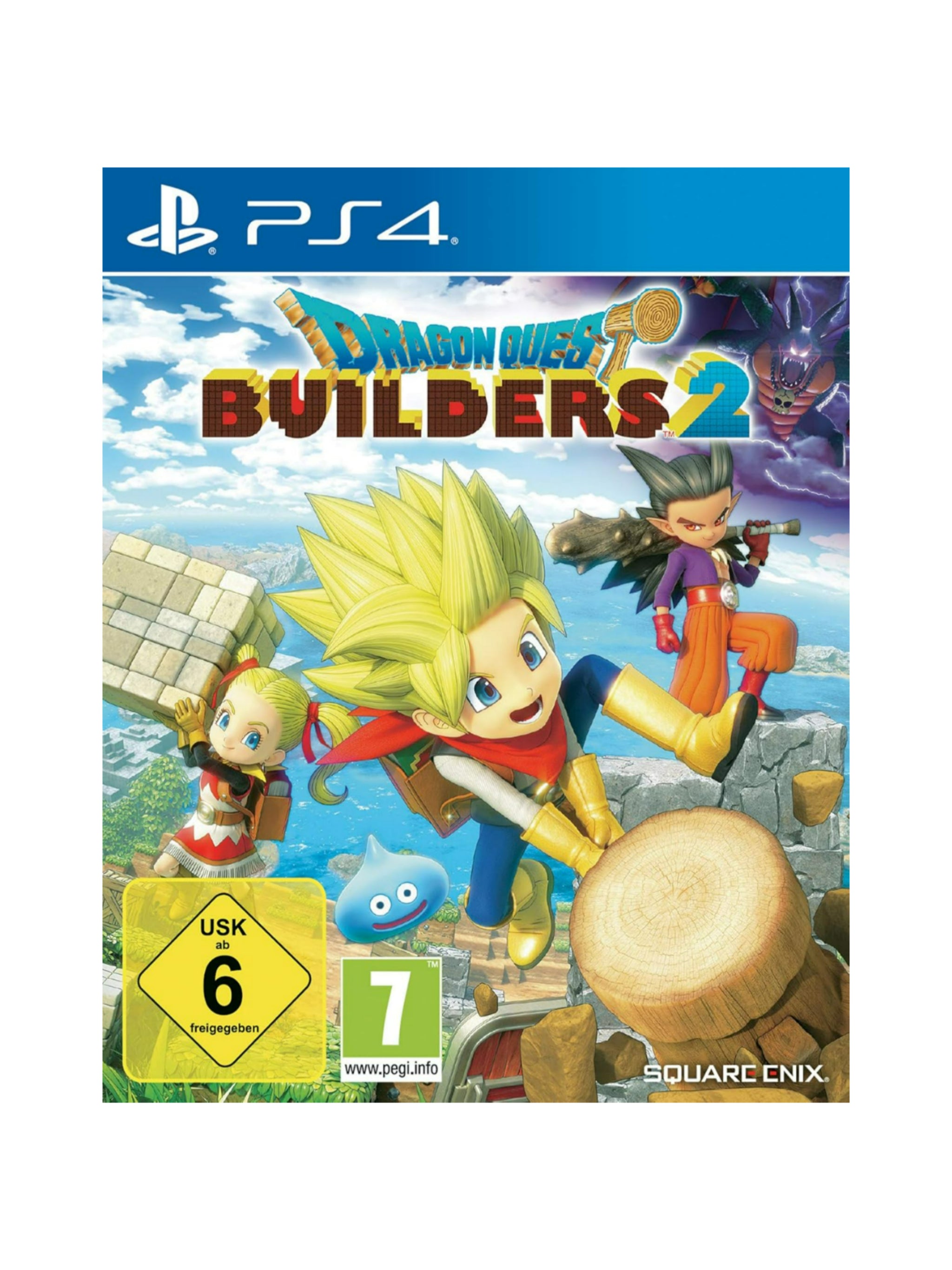 Dragon Quest Builders 2 für PlayStation 4 PS4 mit Originalverpackung und Spiel-Blu-ray in gebrauchtem Zustand.