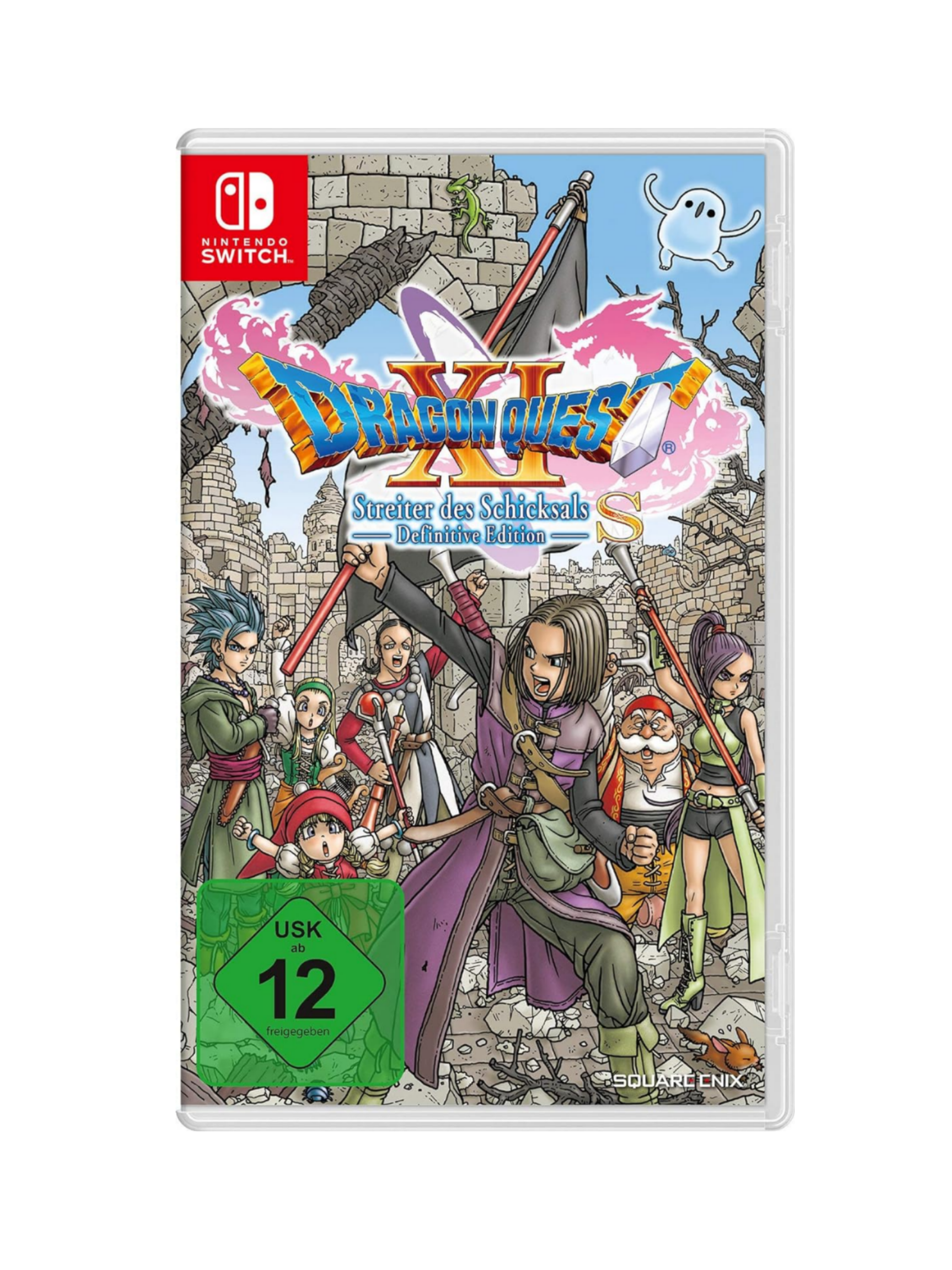 Dragon Quest XI S Streiter des Schicksals Definitive Edition für Nintendo Switch, gebrauchtes Rollenspiel mit Originalhülle und Spielmodul in gutem Zustand.