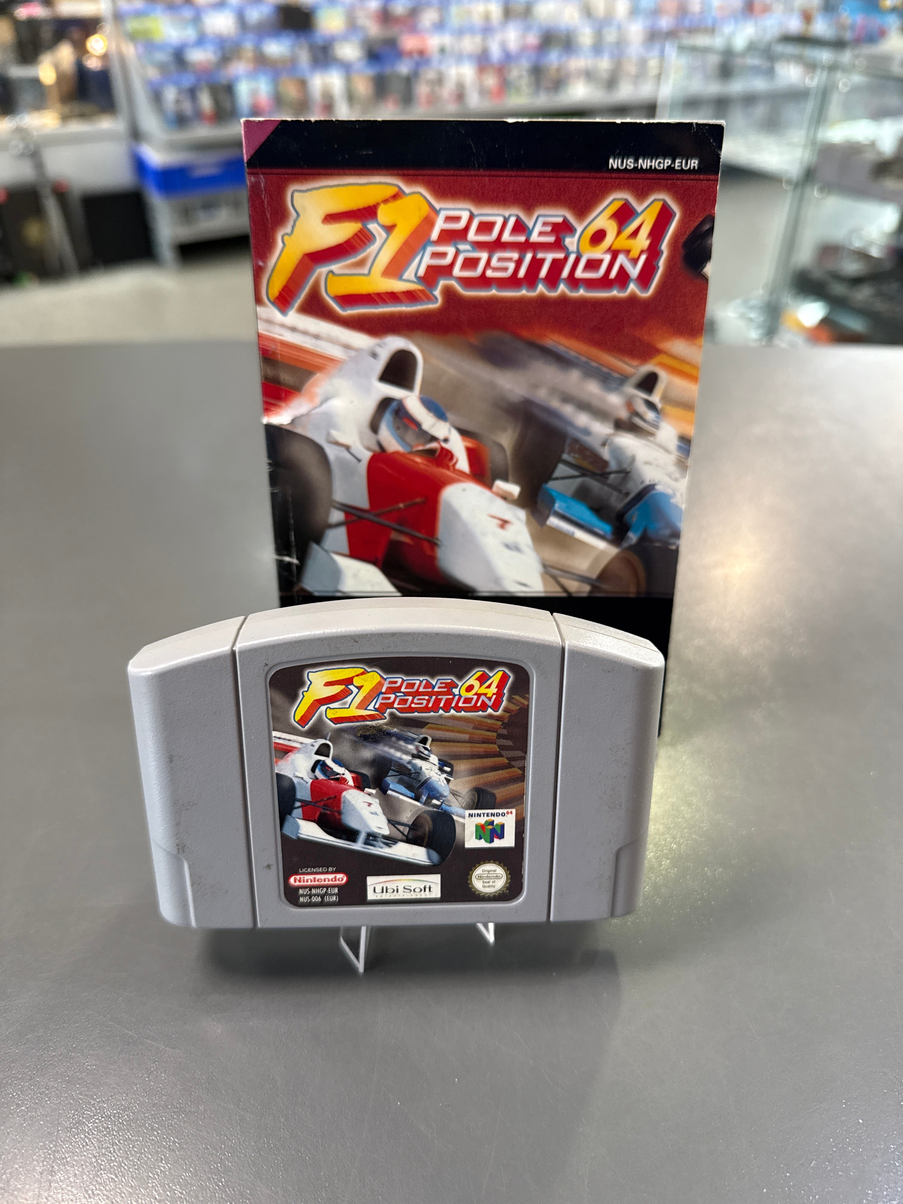 F1 Pole Position 64 für Nintendo 64 inklusive Anleitung in gutem gebrauchten Zustand